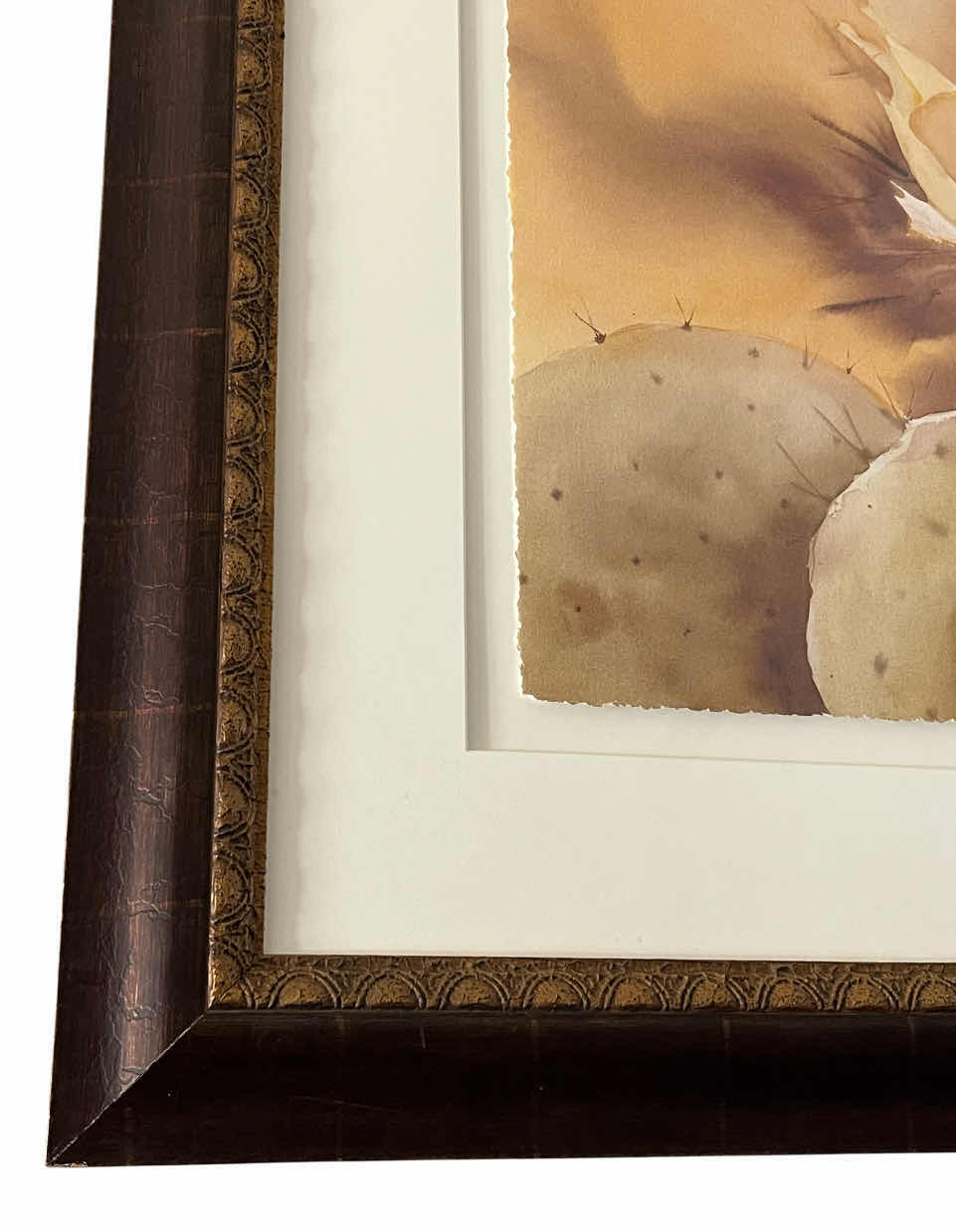 Photo 1 of FLOWER OF THE SUN LIMITED EDITION SIGNED BY JEANNE BONINE 43/75 FRAMED WATERCOLOR ARTWORK 57” X 46”