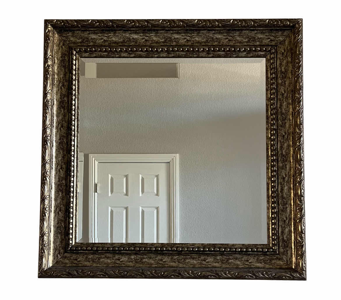 Photo 1 of SUNDANCE ART VICTORIAN STYLE ORNATE WOOD FRAMED MIRROR 33.5” X 33.5”