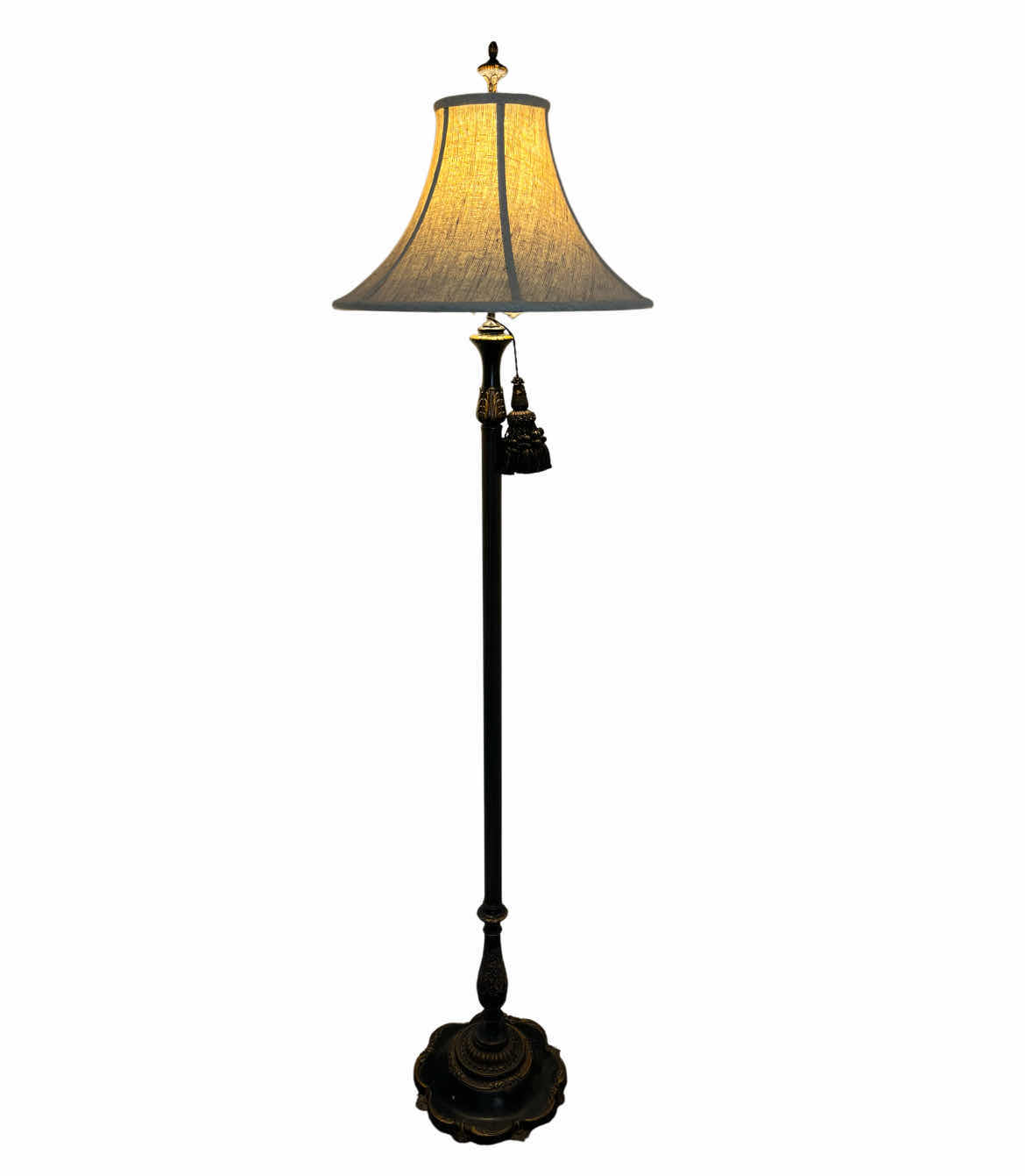 Photo 1 of AGED BRONZE VICTORIAN STYLE FLOOR LAMP 18” X 71”