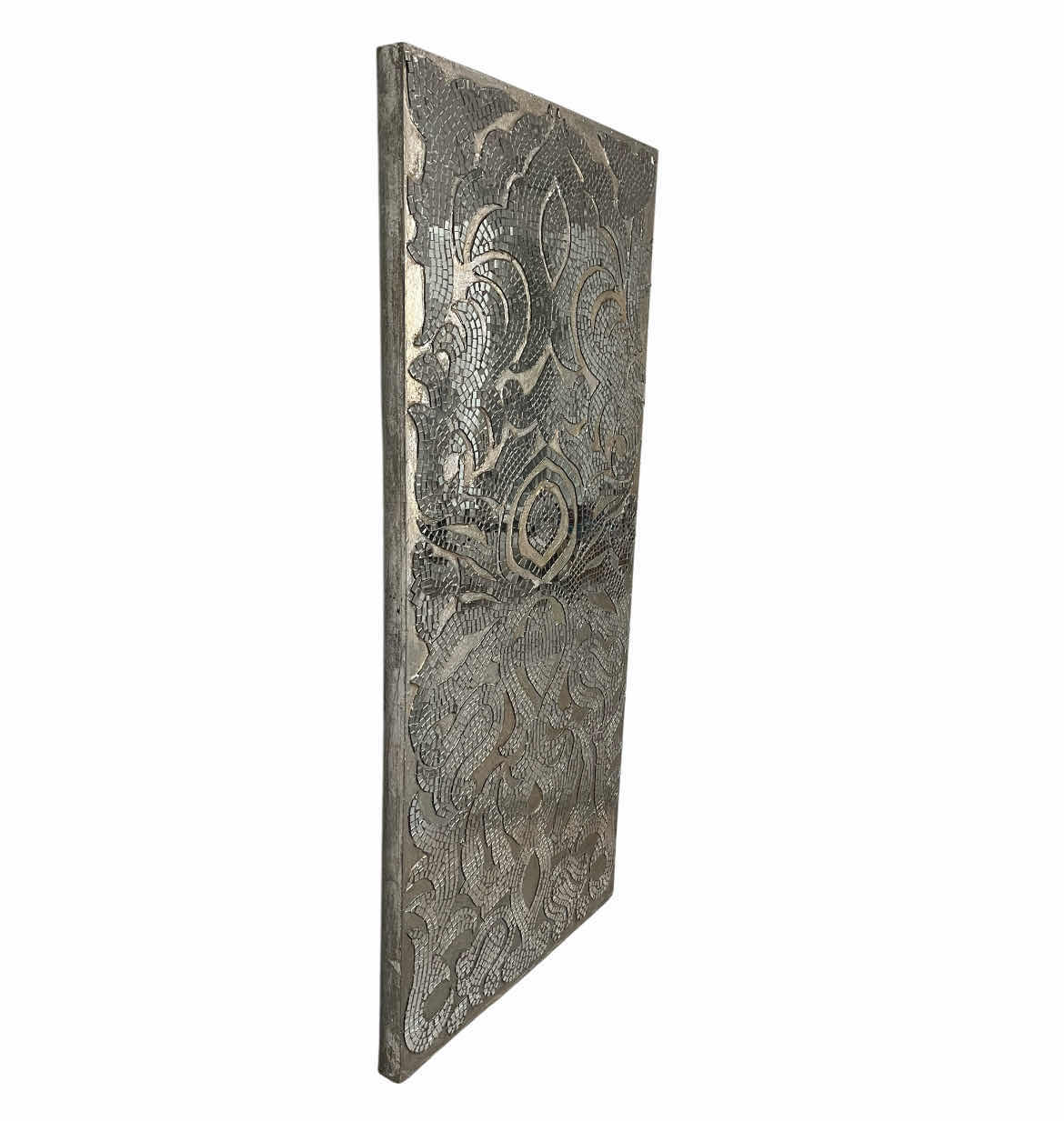 Photo 1 of PIER ONE MOSAIC MIRROR TARNISHED SILVER FINISH WOOD WALL ART 22” X 48”