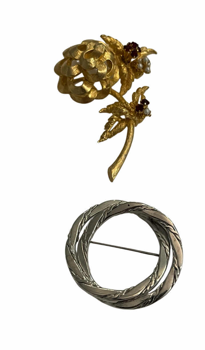 Photo 1 of VINTAGE FASHION JEWELRY BROOCHES (5)