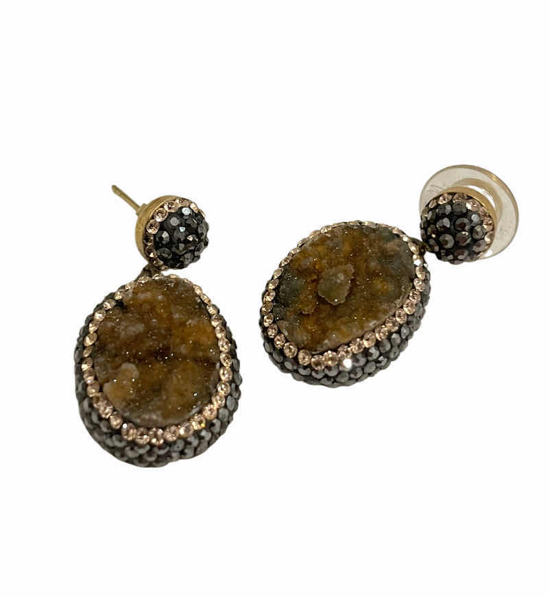 Photo 1 of VINTAGE STONE & 925 SILVER RING & EARRINGS