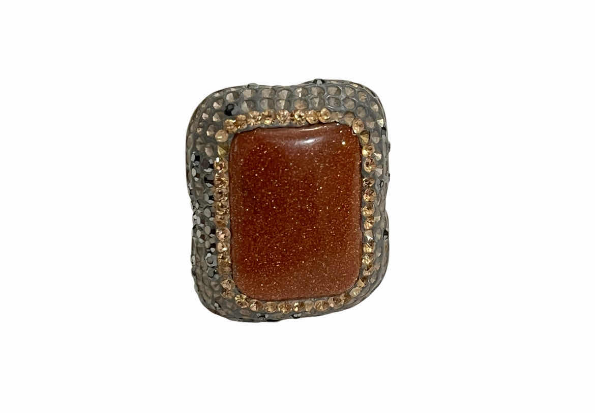 Photo 1 of VINTAGE STONE & 925 SILVER RING & EARRINGS