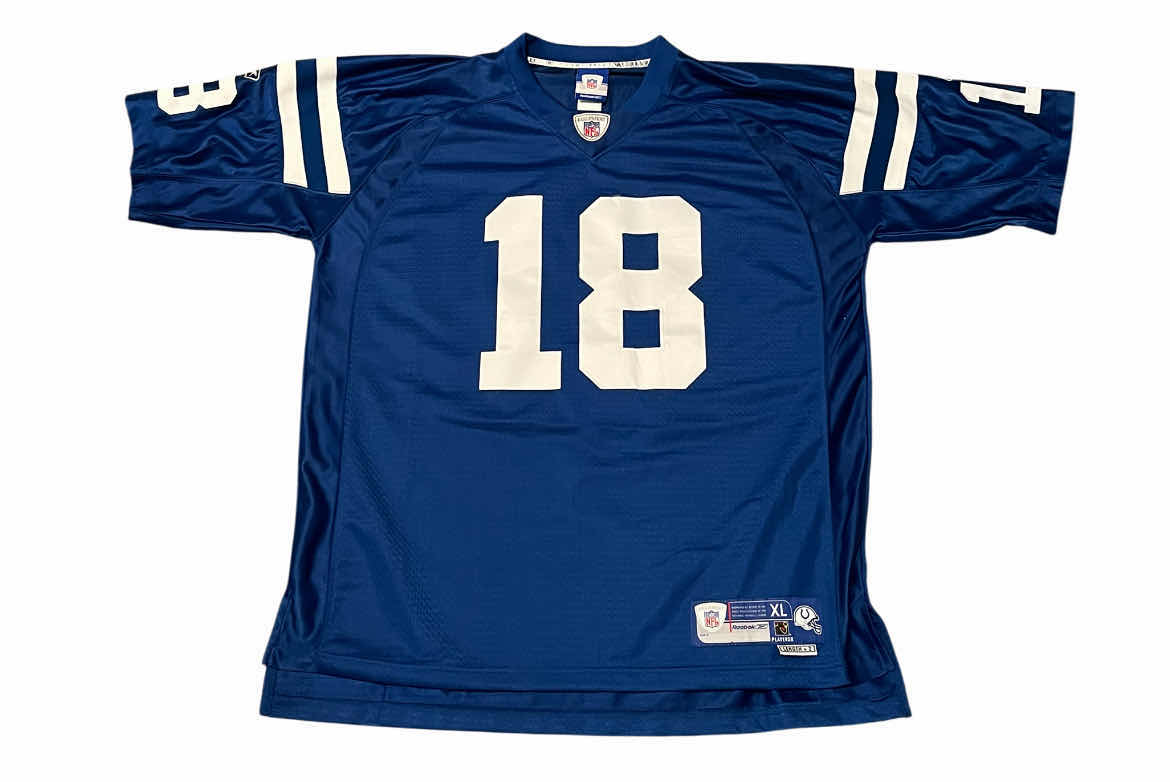 Photo 1 of NFL REEBOK PAYTON MANNING 18 COLTS JERSEY MENS XL