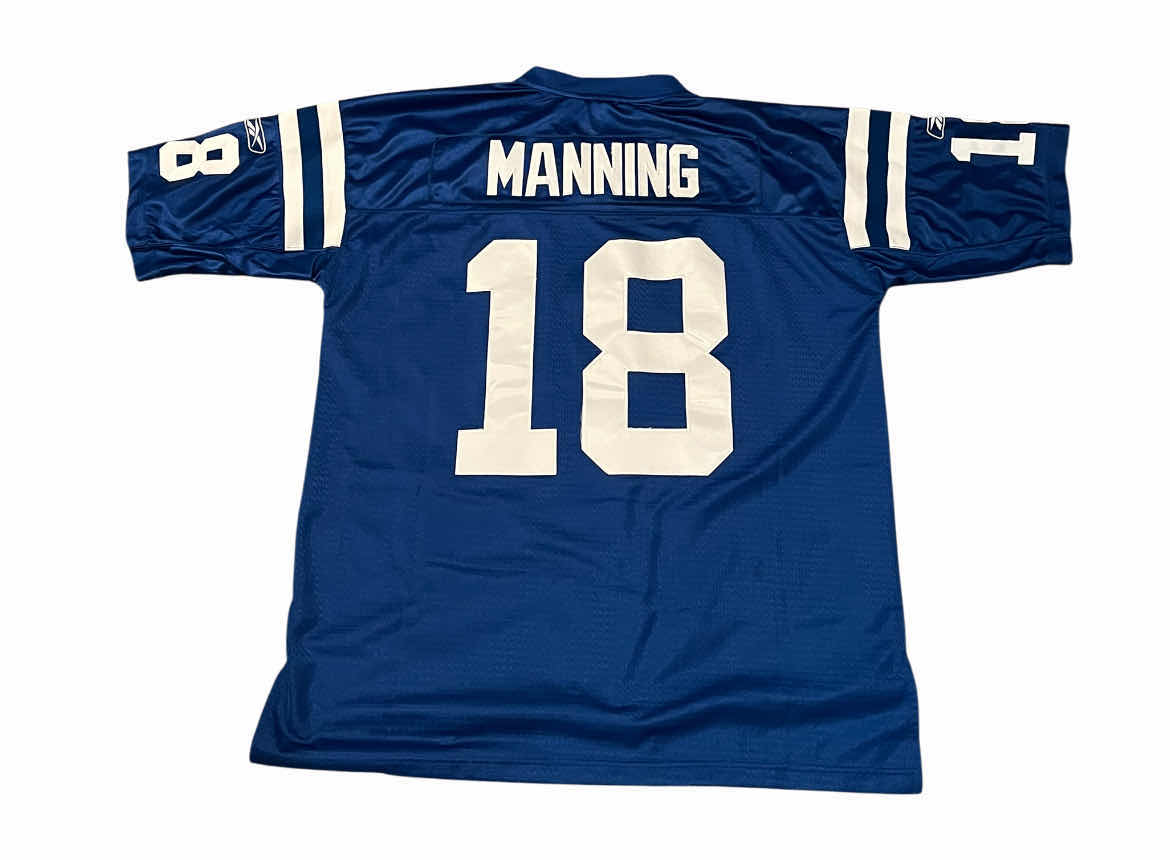 Photo 1 of NFL REEBOK PAYTON MANNING 18 COLTS JERSEY MENS XL