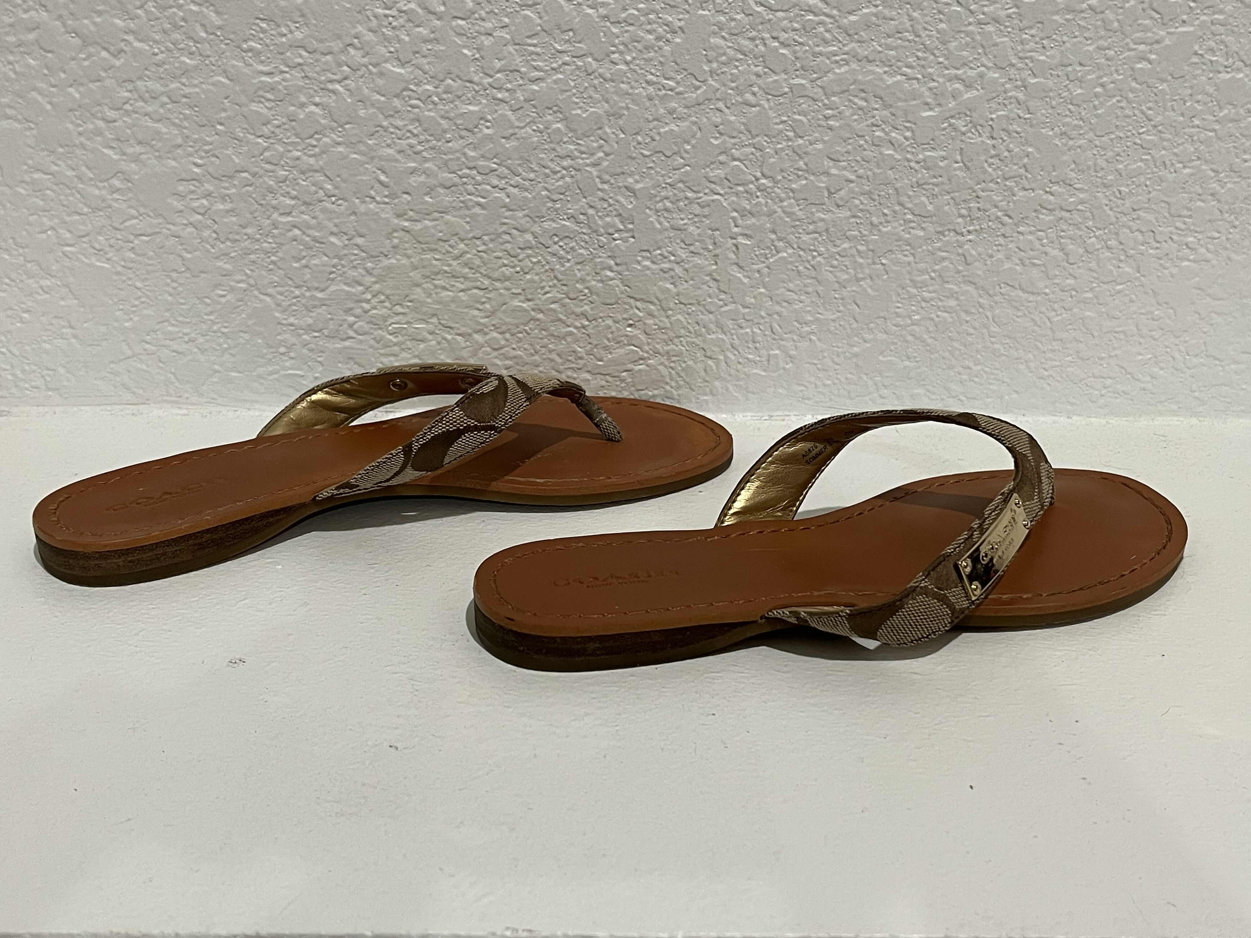 Photo 1 of COACH LEATHER SANDALS WOMENS SIZE 5.5