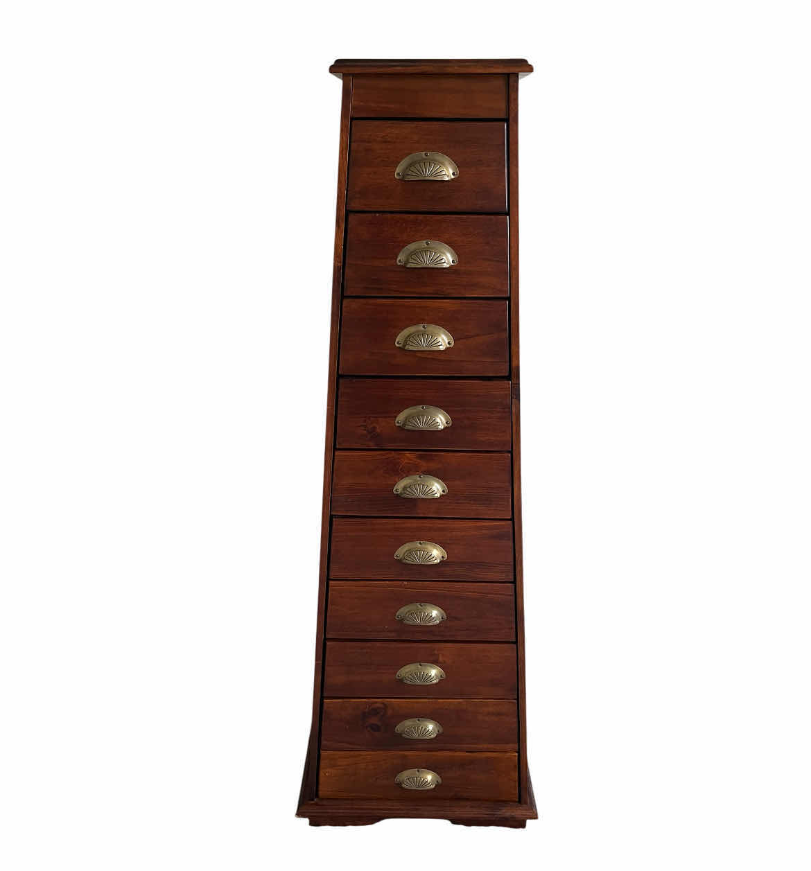 Photo 1 of PIER ONE PYRAMID 10 DRAWER MAHOGANY WOOD CHEST 16” X 20” H59”