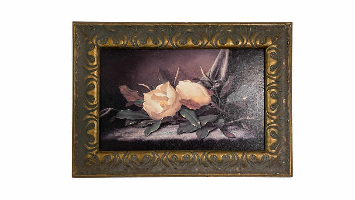 Photo 1 of MAGNOLIA FLORAL FRAMED PRINT ARTWORK 18” X 13”