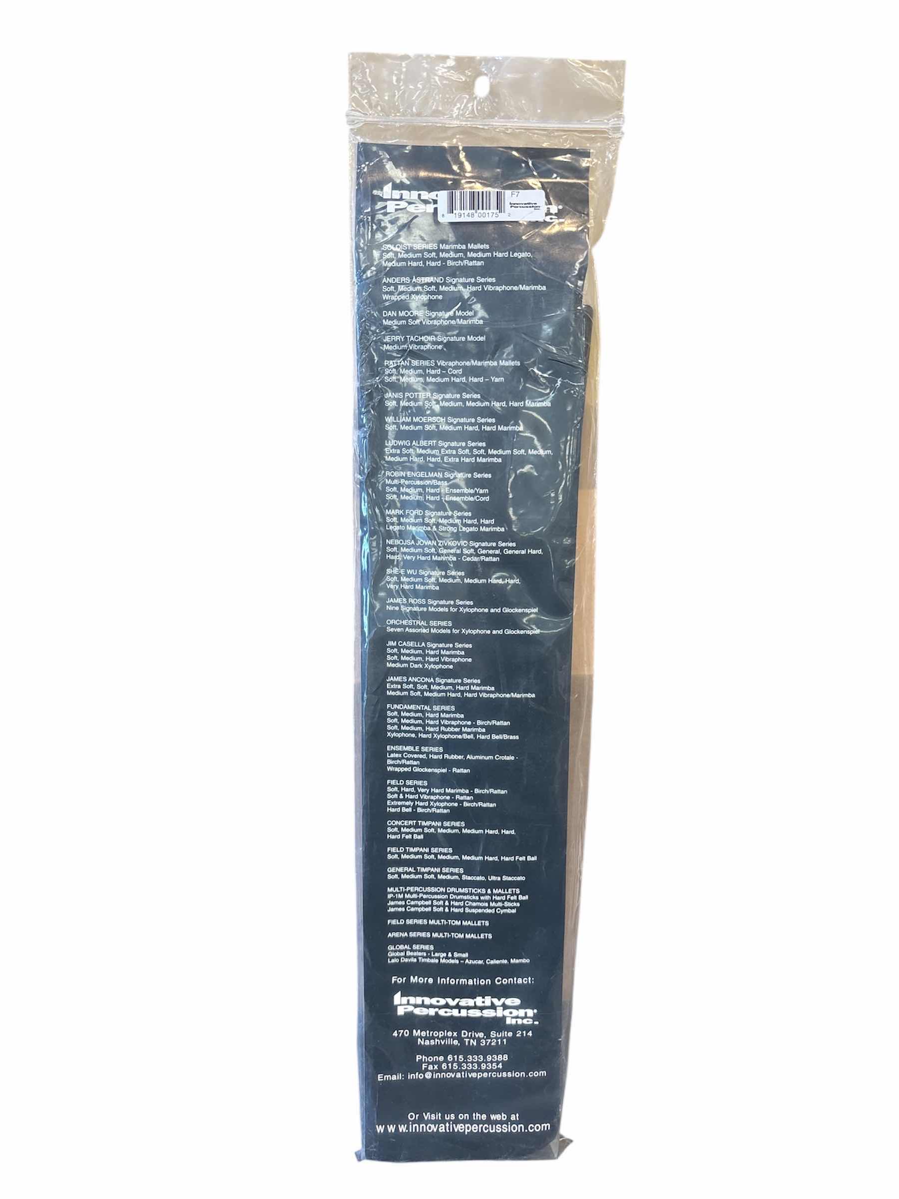 Photo 1 of NEW INNOVATIVE PERCUSSION INC SOFT MARIMBA RUBBER MALLETS, BLACK (F7)