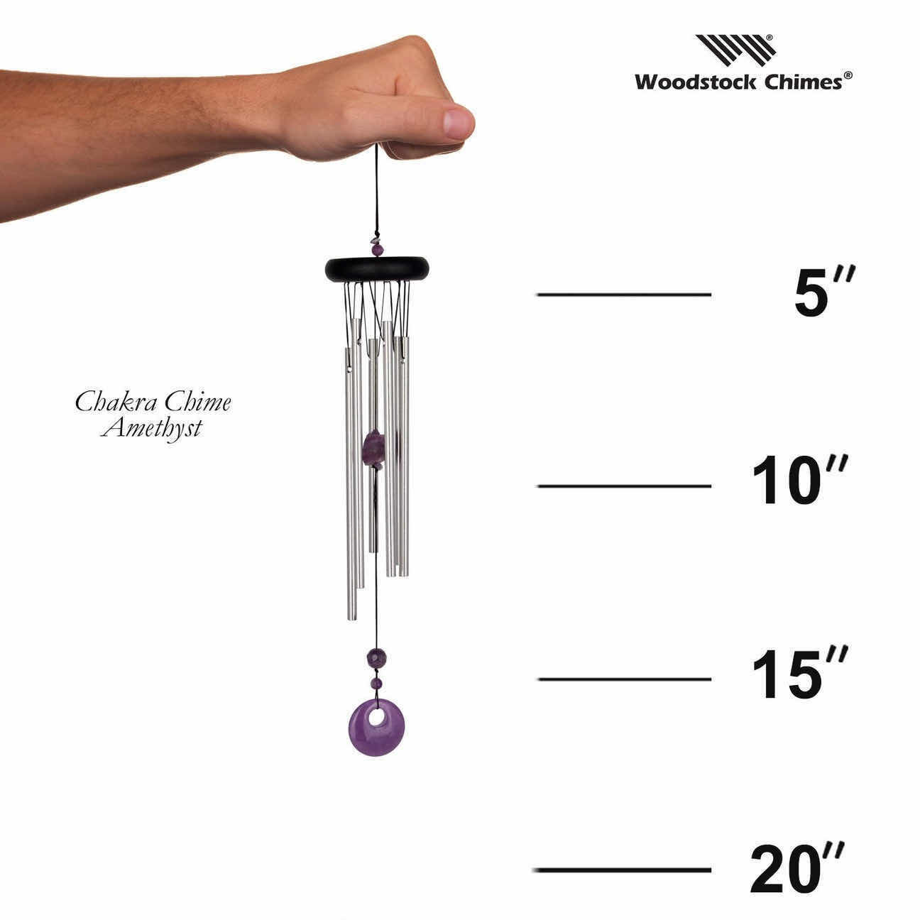Photo 1 of NEW WOODSTOCK 17” CHAKRA CHIME- AMETHYST