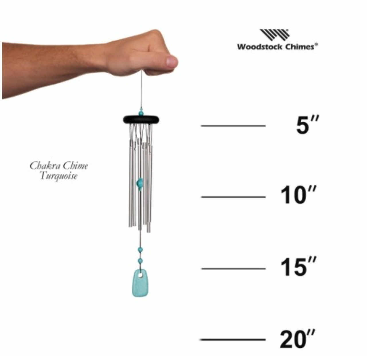 Photo 1 of NEW WOODSTOCK 17” CHAKRA CHIME- TURQUOISE
