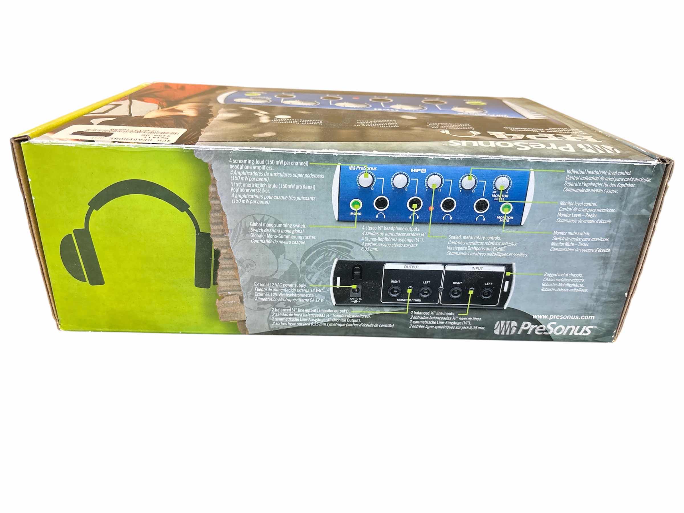 Photo 1 of NEW PRESONUS HIGH-OUTPUT 4-CHANNEL HEADPHONE DISTRIBUTION AMPLIFIER HP4