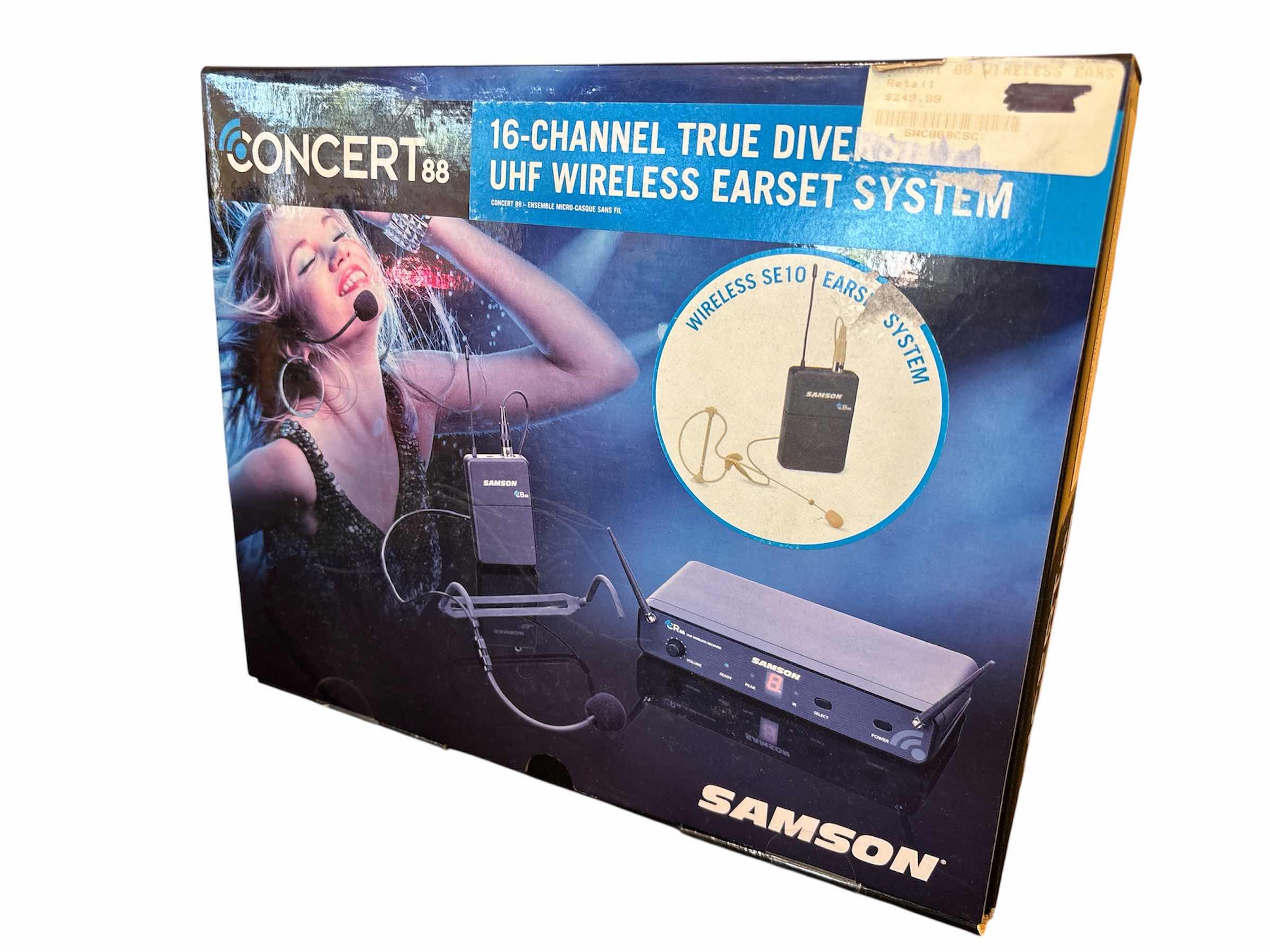 Photo 1 of NEW SAMSON CONCERT 88 16-CHANNEL TRUE DIVERSITY UHF WIRELESS EARSET SYSTEM