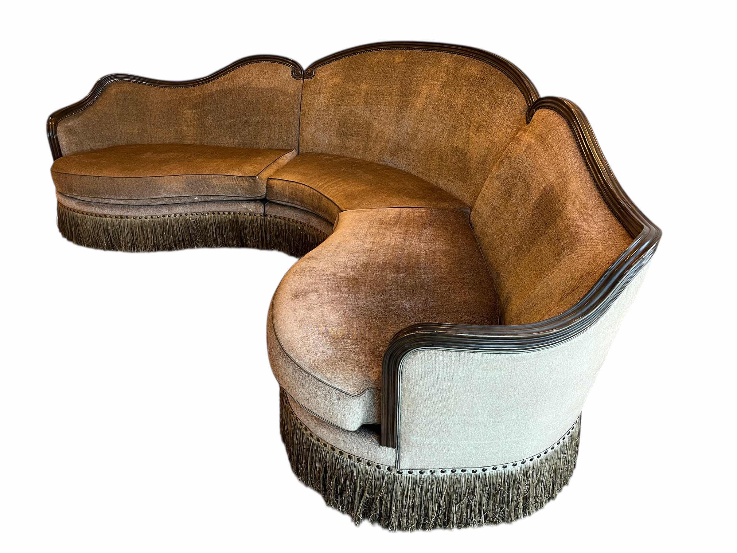 Photo 1 of ART FURNITURE GIOVANNA COLLECTION WEDGE SECTIONAL SOFA W THROW PILLOWS (509517-5427ab) 155” X 74” H47” READ NOTES