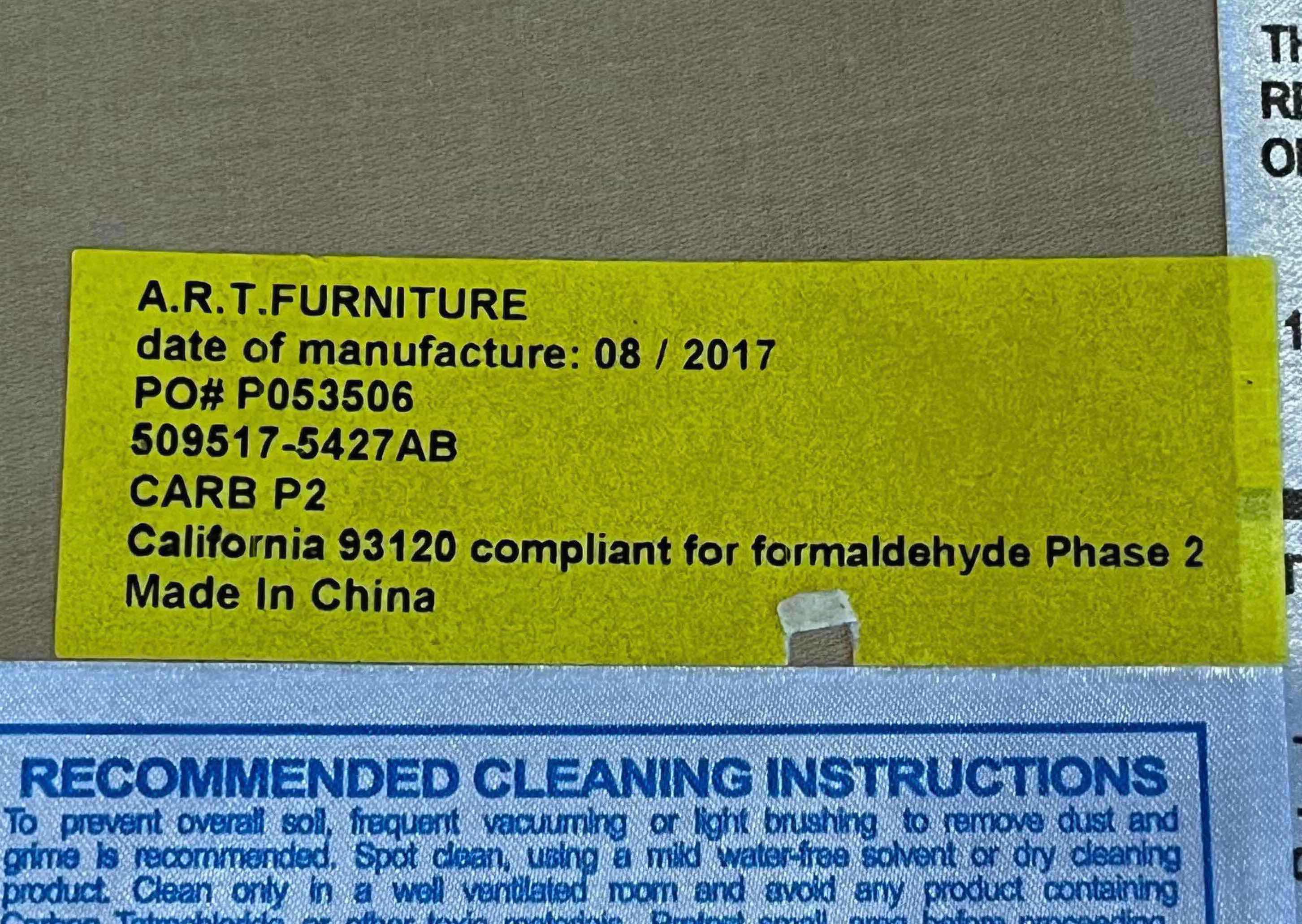Photo 1 of ART FURNITURE GIOVANNA COLLECTION WEDGE SECTIONAL SOFA W THROW PILLOWS (509517-5427ab) 155” X 74” H47” READ NOTES