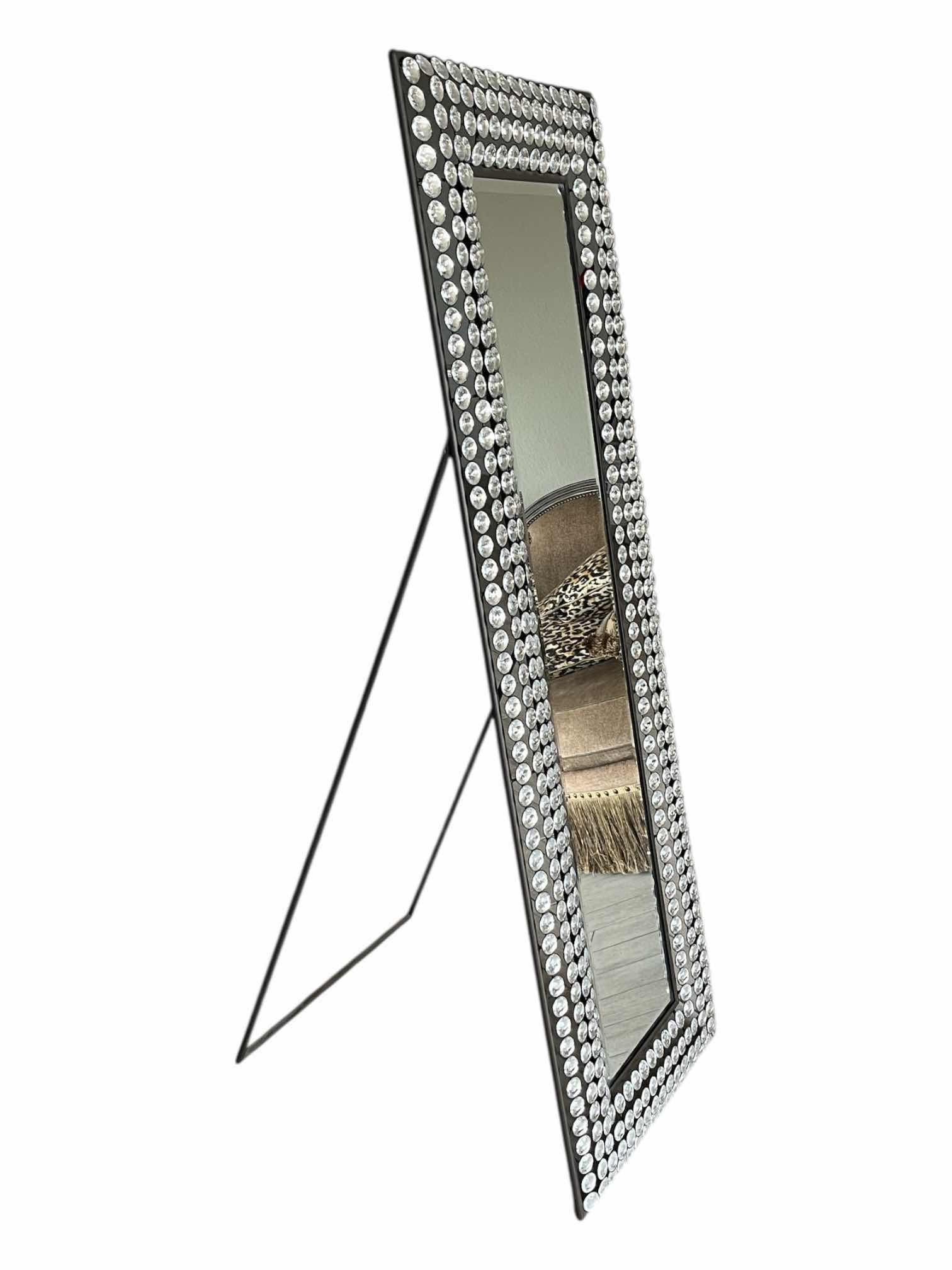 Photo 1 of HOBBY LOBBY BEDAZZLED FRAMED FULL LENGTH FREE STANDING MIRROR 22” X 26” H63.5”