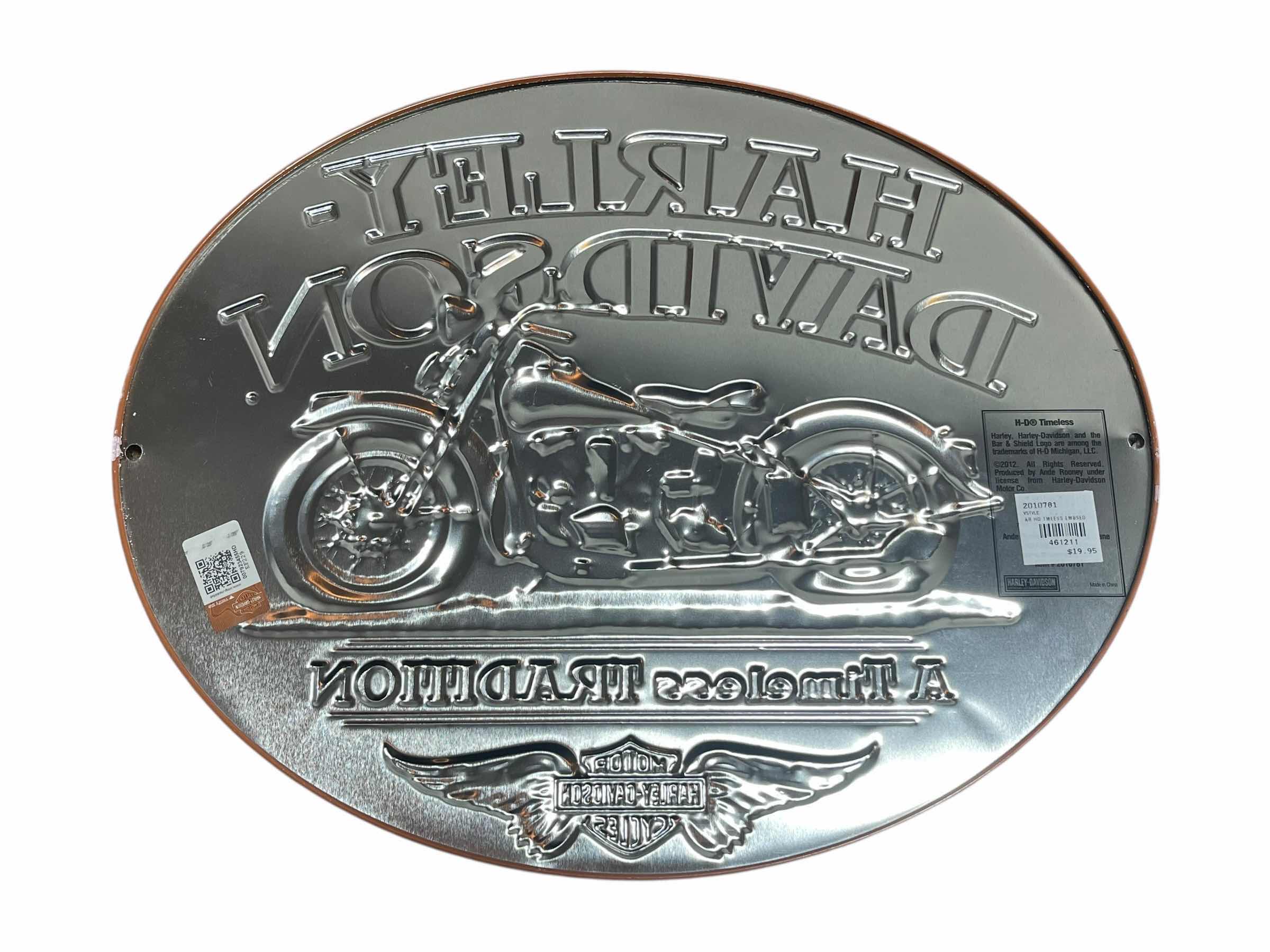 Photo 1 of HARLEY DAVIDSON A TIMELESS TRADITION TIN SIGN 15.75” X 13”