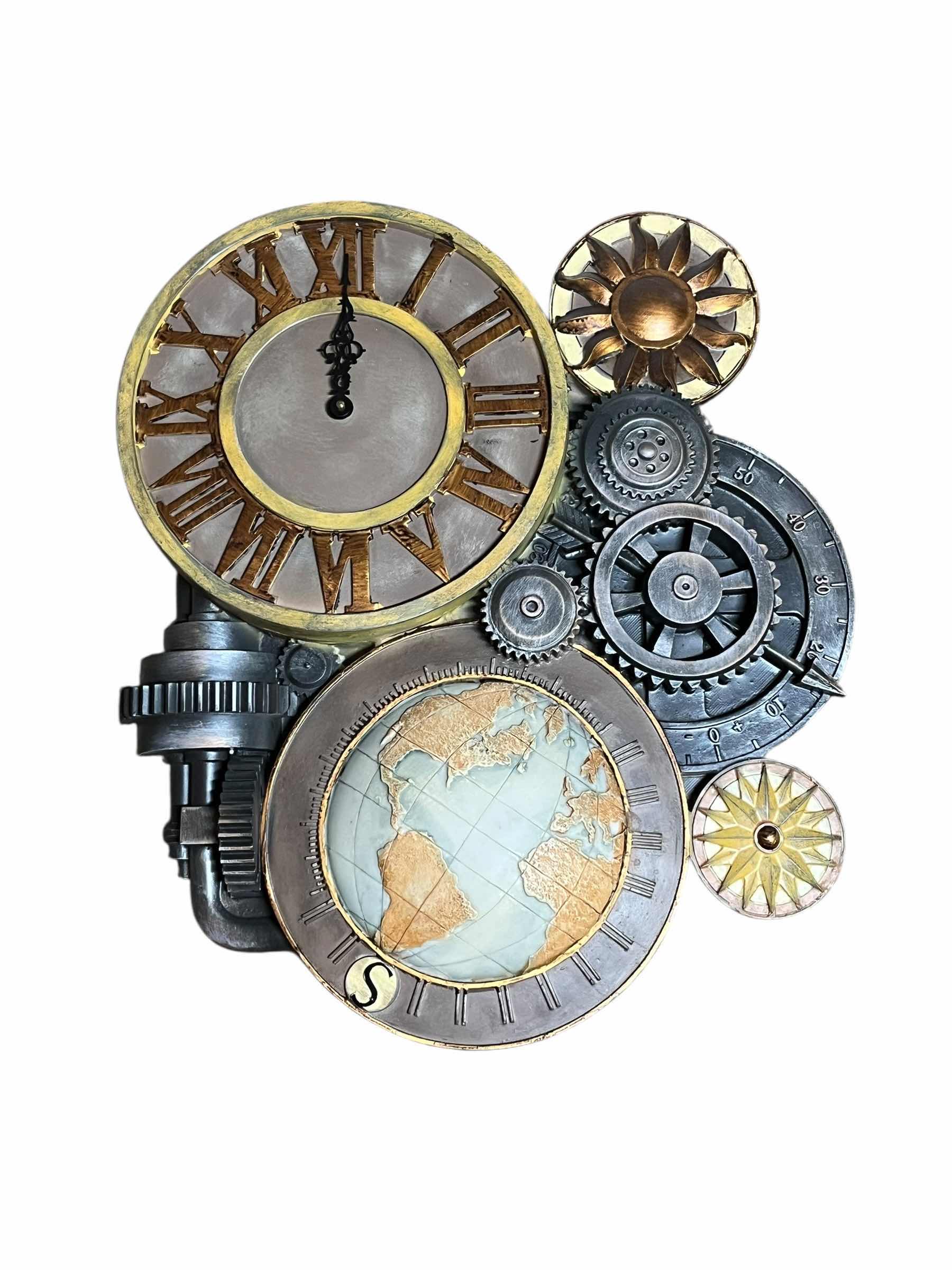 Photo 1 of DESIGNED TOSCANO GEARS OF TIME COLLECTION SCULPTURAL WALL CLOCK