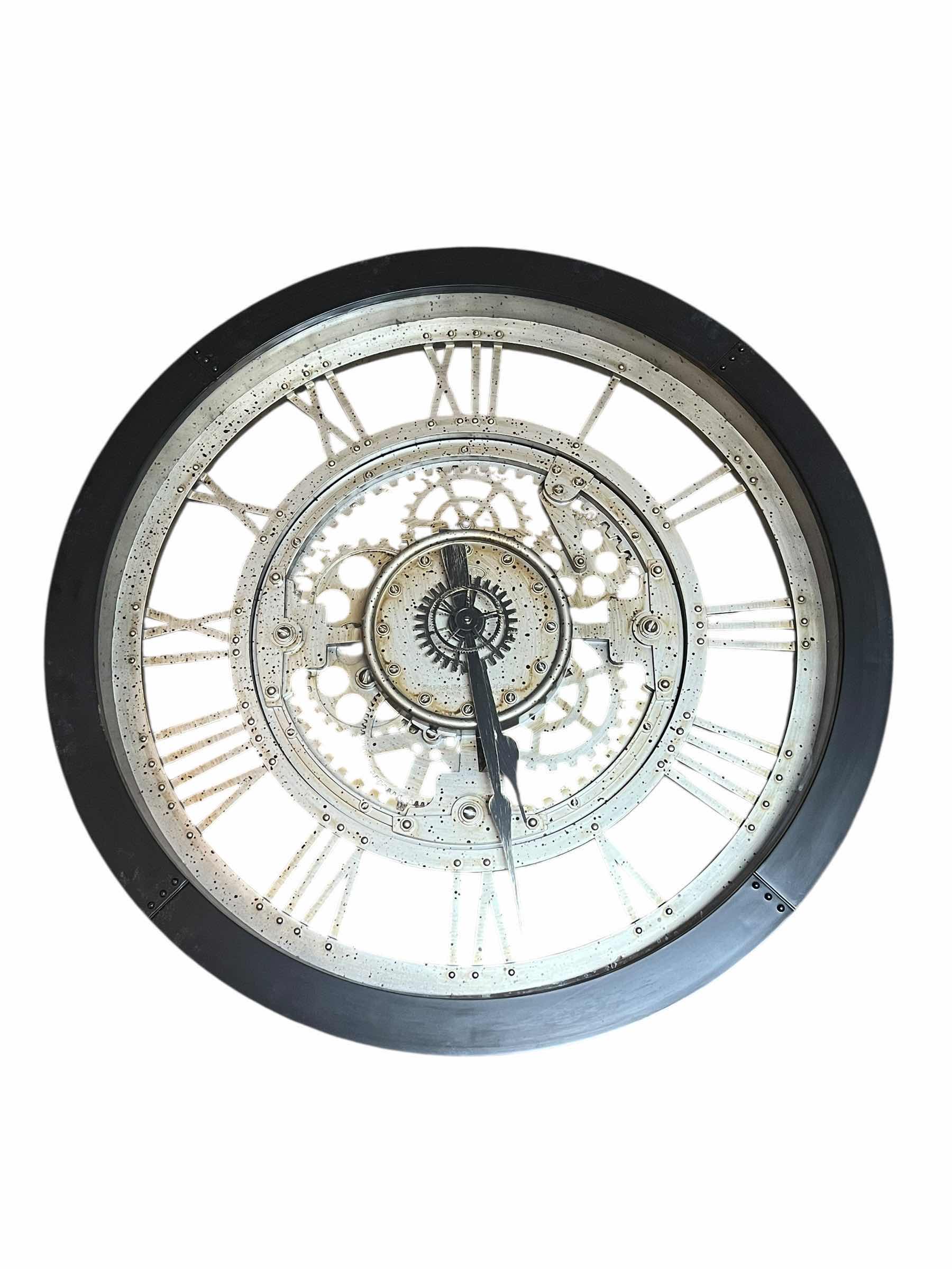 Photo 1 of INFINITY GROUP AGED GEAR WALL CLOCK 24”
