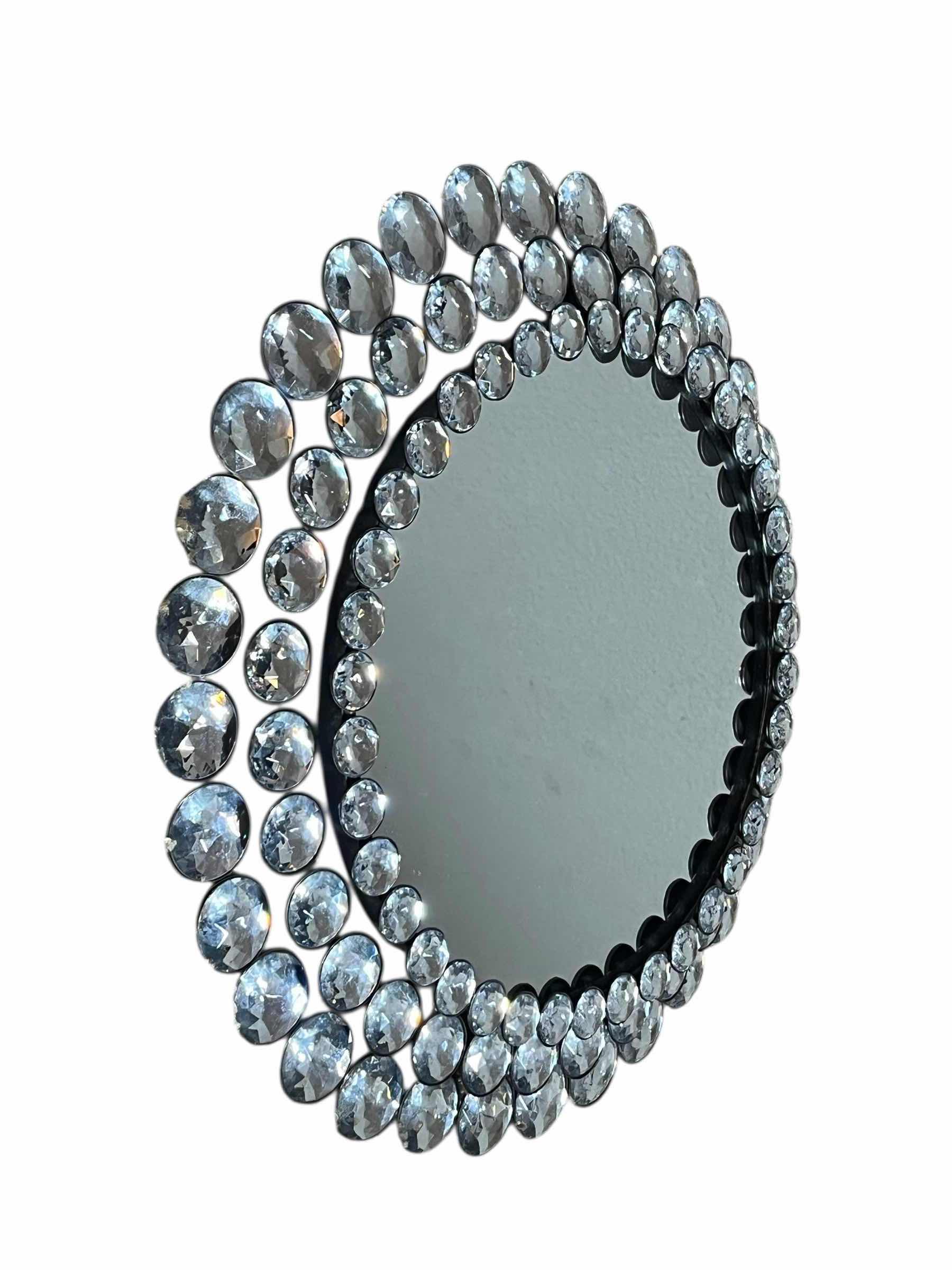 Photo 1 of HOBBY LOBBY RHINESTONE FRAMED WALL MIRROR 17”