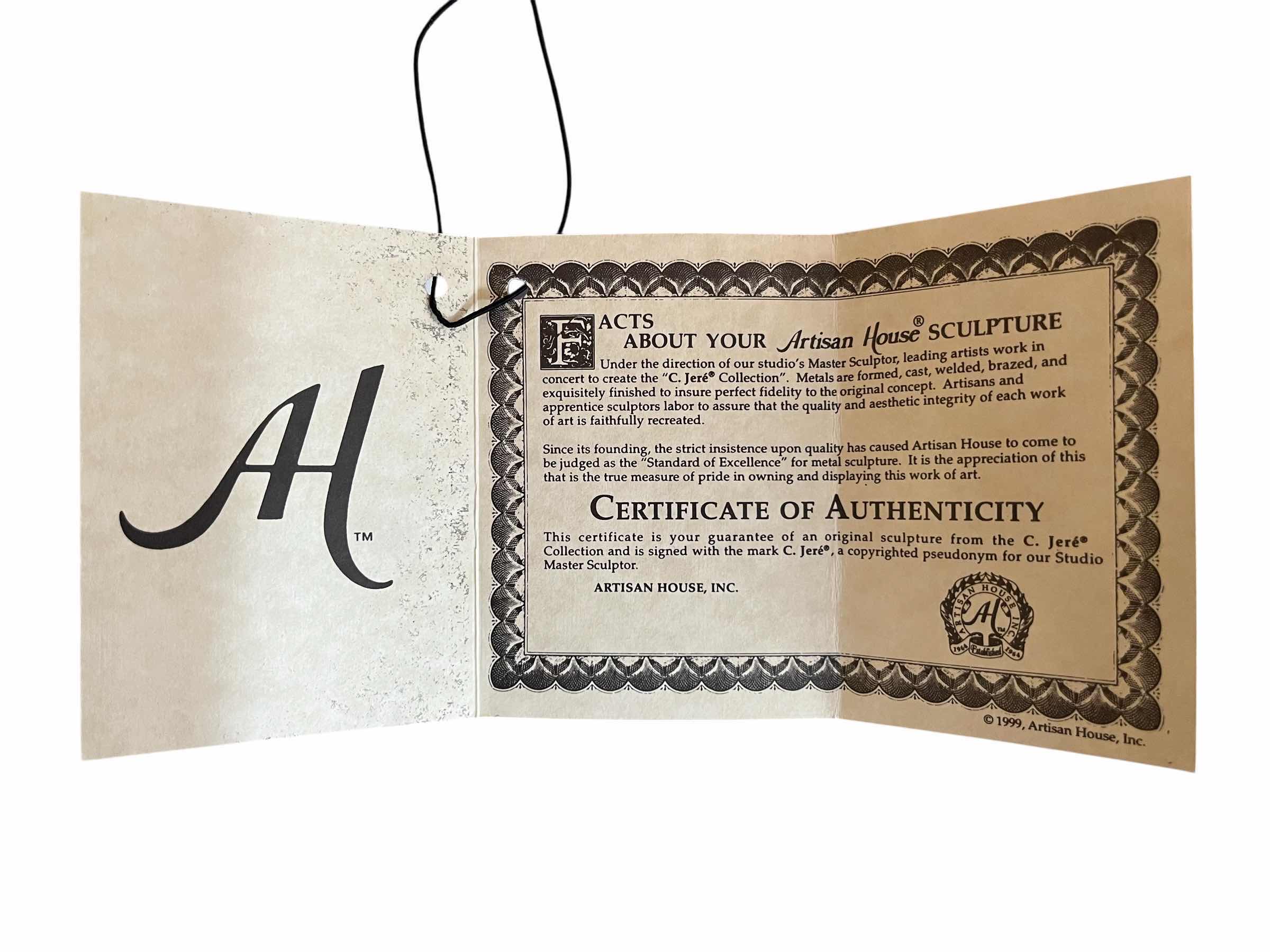 Photo 1 of ARTISAN HOUSE C. JERE SMALL SHEAVES SINGLE METAL SCULPTURE WALL ART (STYLE-210659 SS/BR/CH) W COA 29.5” X 5.5” H26.5”