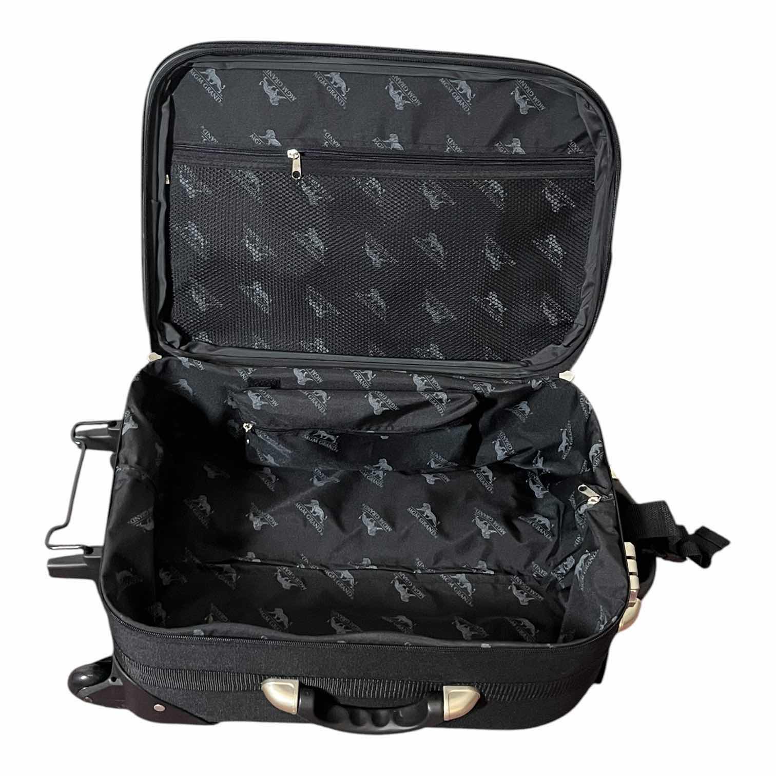 Photo 1 of MGM GRAND BLACK ROLLING CARRY-ON BAG