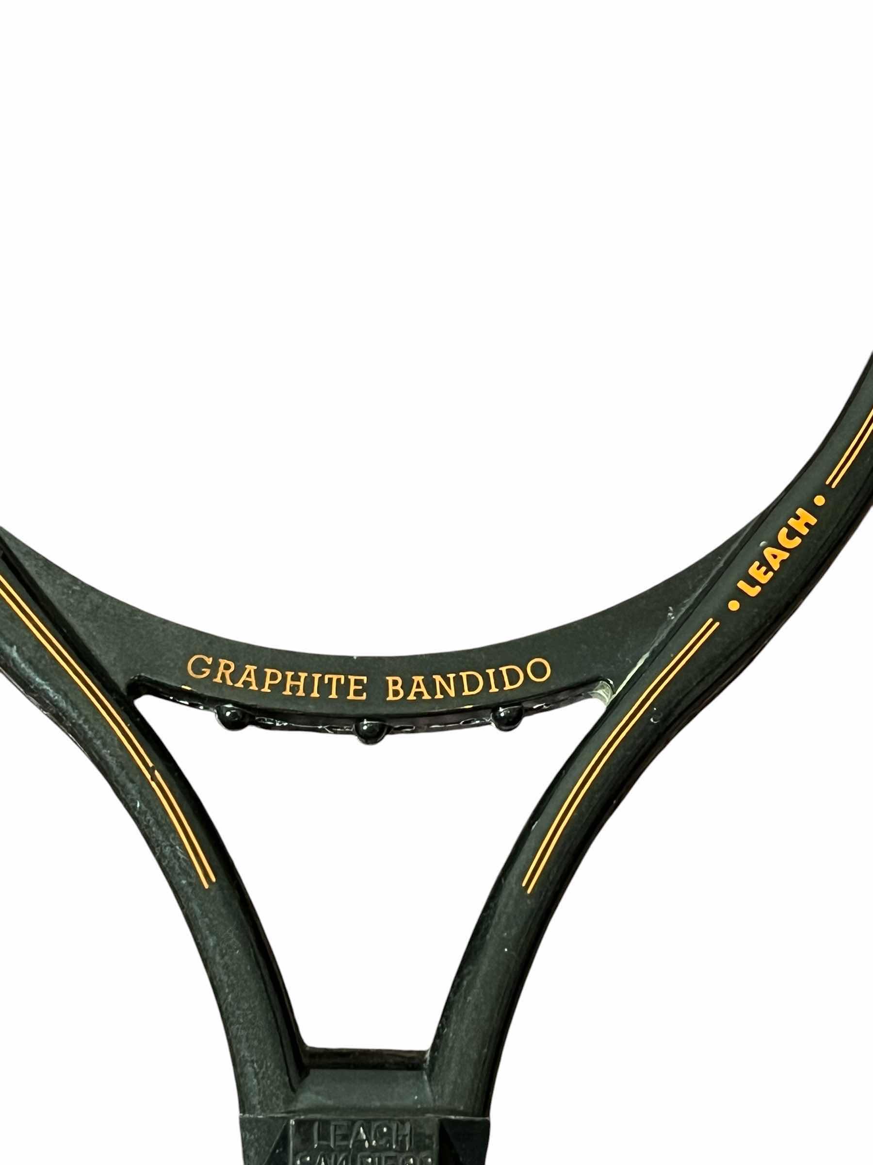 Photo 1 of HEAD LASER SPEED COMP FIBERGLASS TENNIS RACKET & LEACH GRAPHITE BANDITO FIBERGLASS TENNIS RACKET