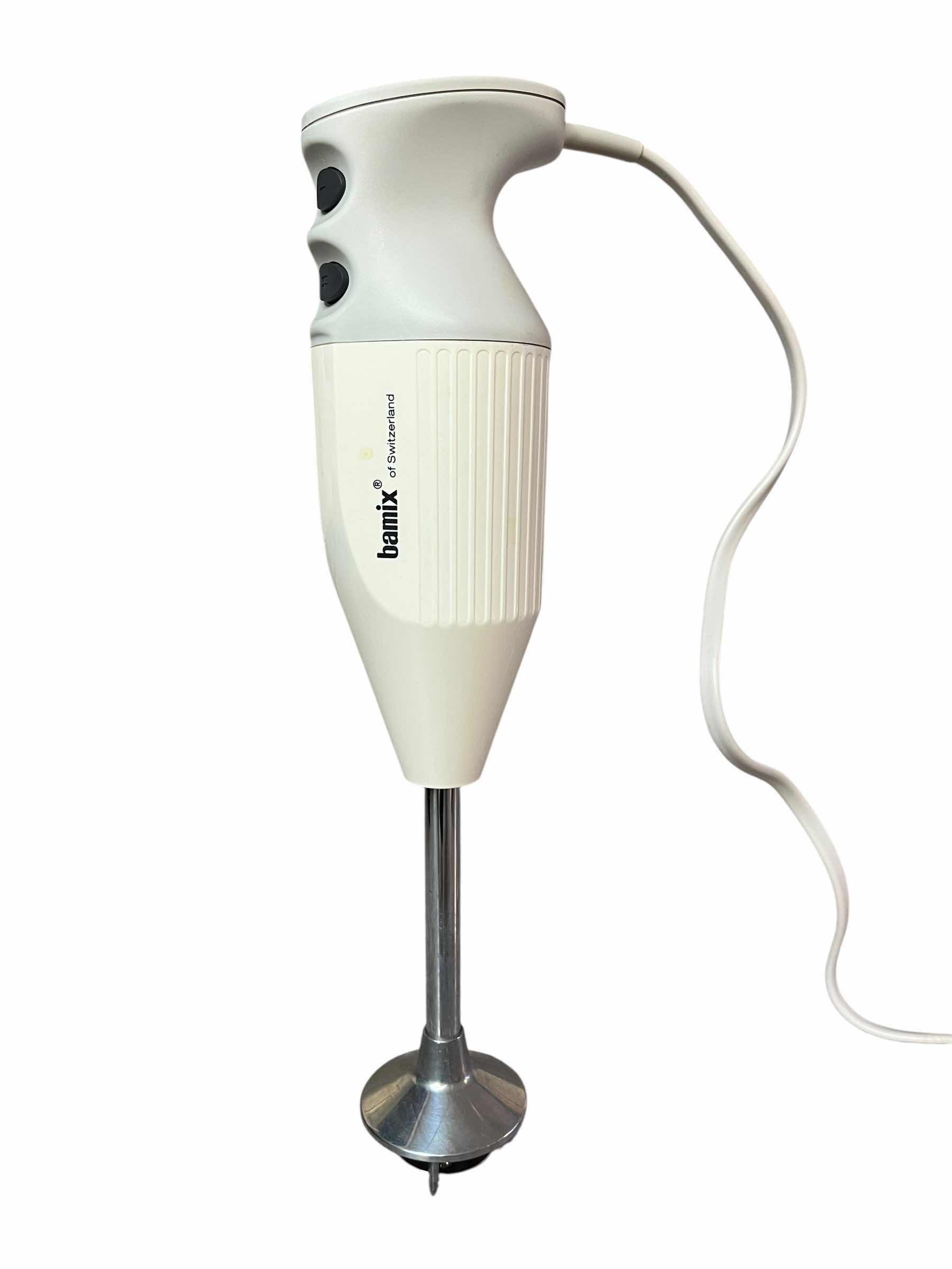 Photo 1 of BAMIX SWITZERLAND HAND BLENDER/MIXER W CADDY, ATTACHMENTS & CONTAINERS M133