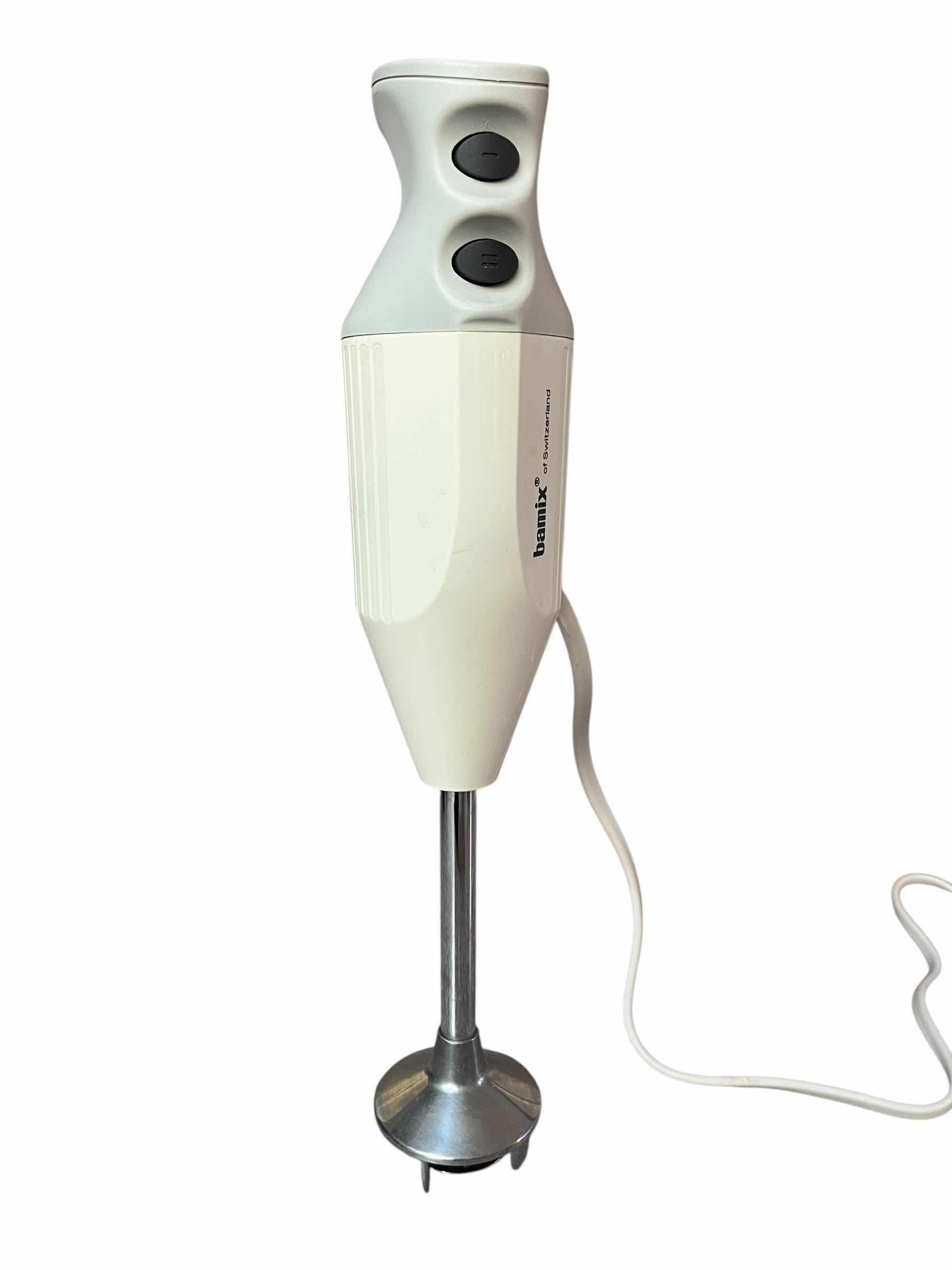 Photo 1 of BAMIX SWITZERLAND HAND BLENDER/MIXER W CADDY, ATTACHMENTS & CONTAINERS M133