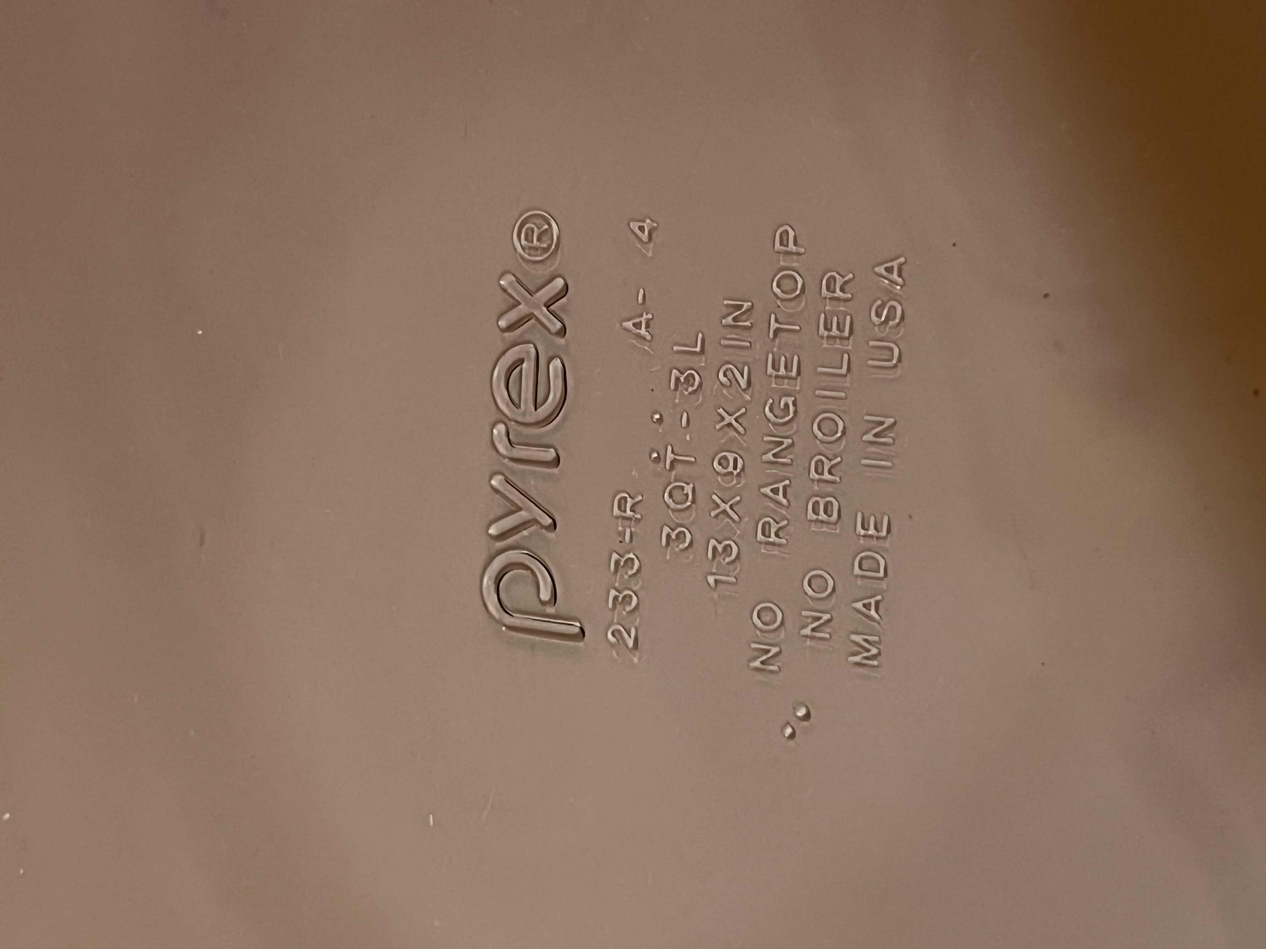 Photo 1 of PYREX CRANBERRY 3QT CASSEROLE DISH