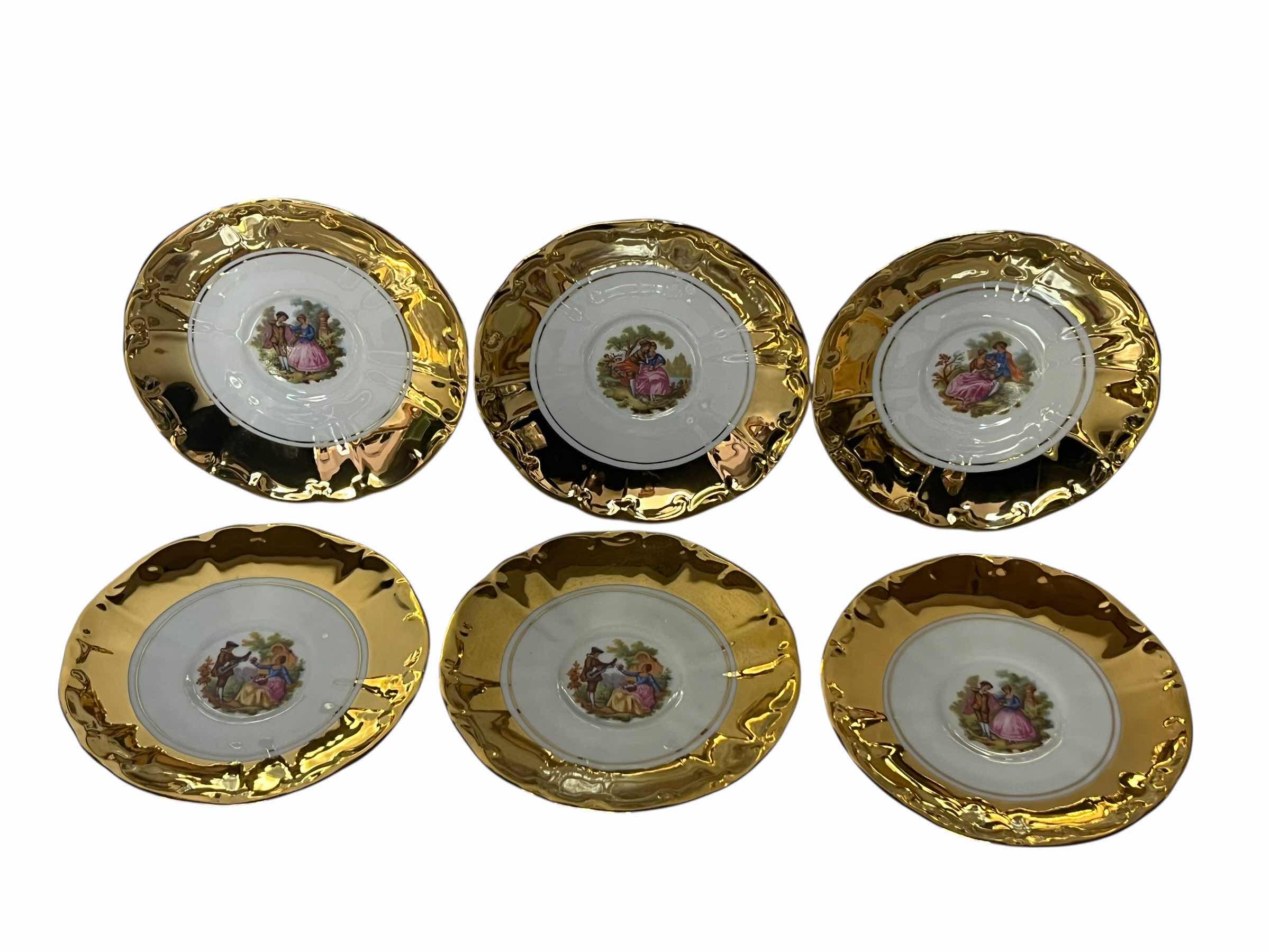 Photo 1 of ST BAVARIA GERMANY GOLD PORCELAIN FINE CHINA SET MC 40/S (15)