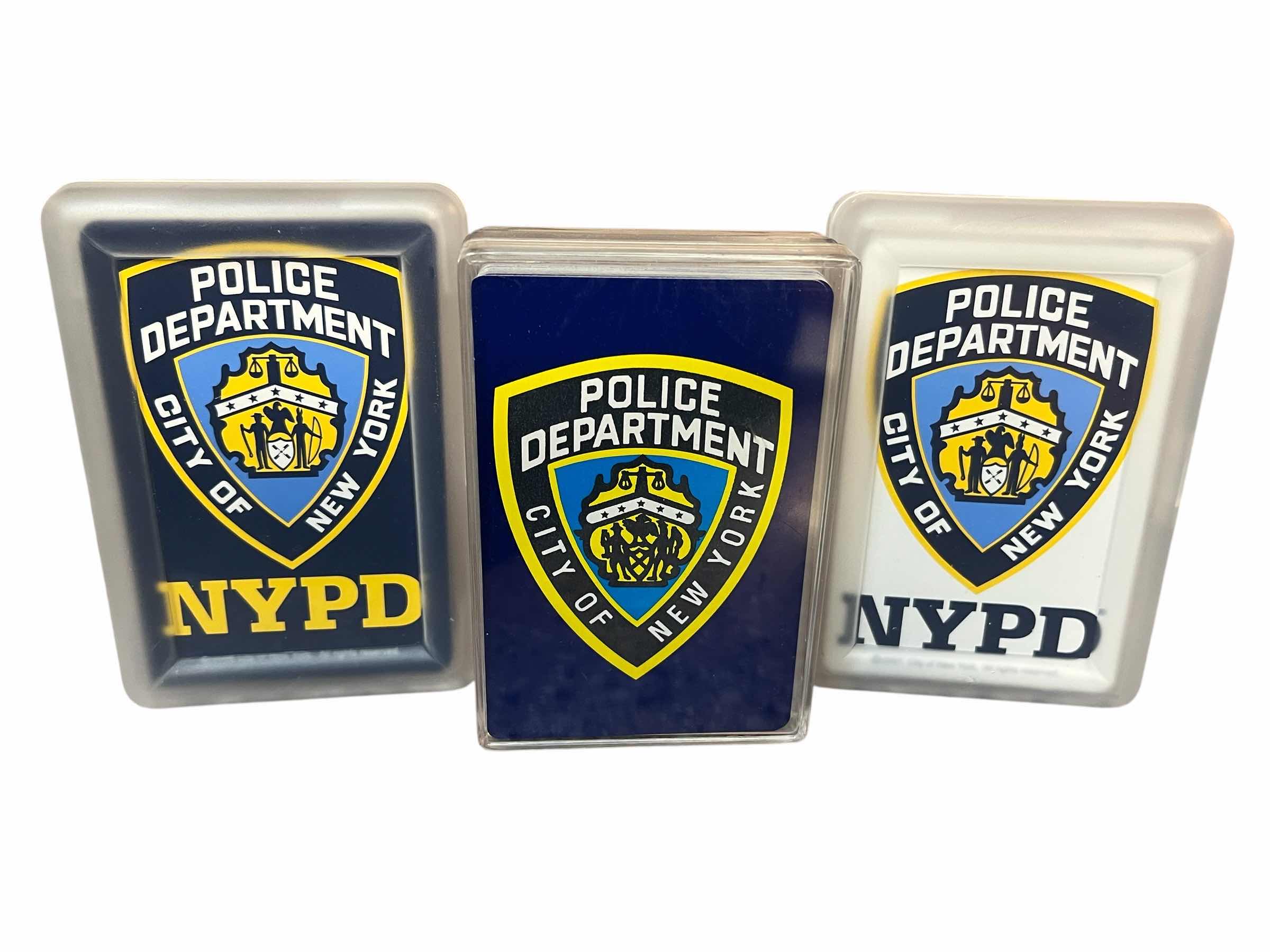 Photo 1 of NYPD CITY OF NEW YORK POLICE DEPARTMENT STANDARD PLAYING CARDS (3)