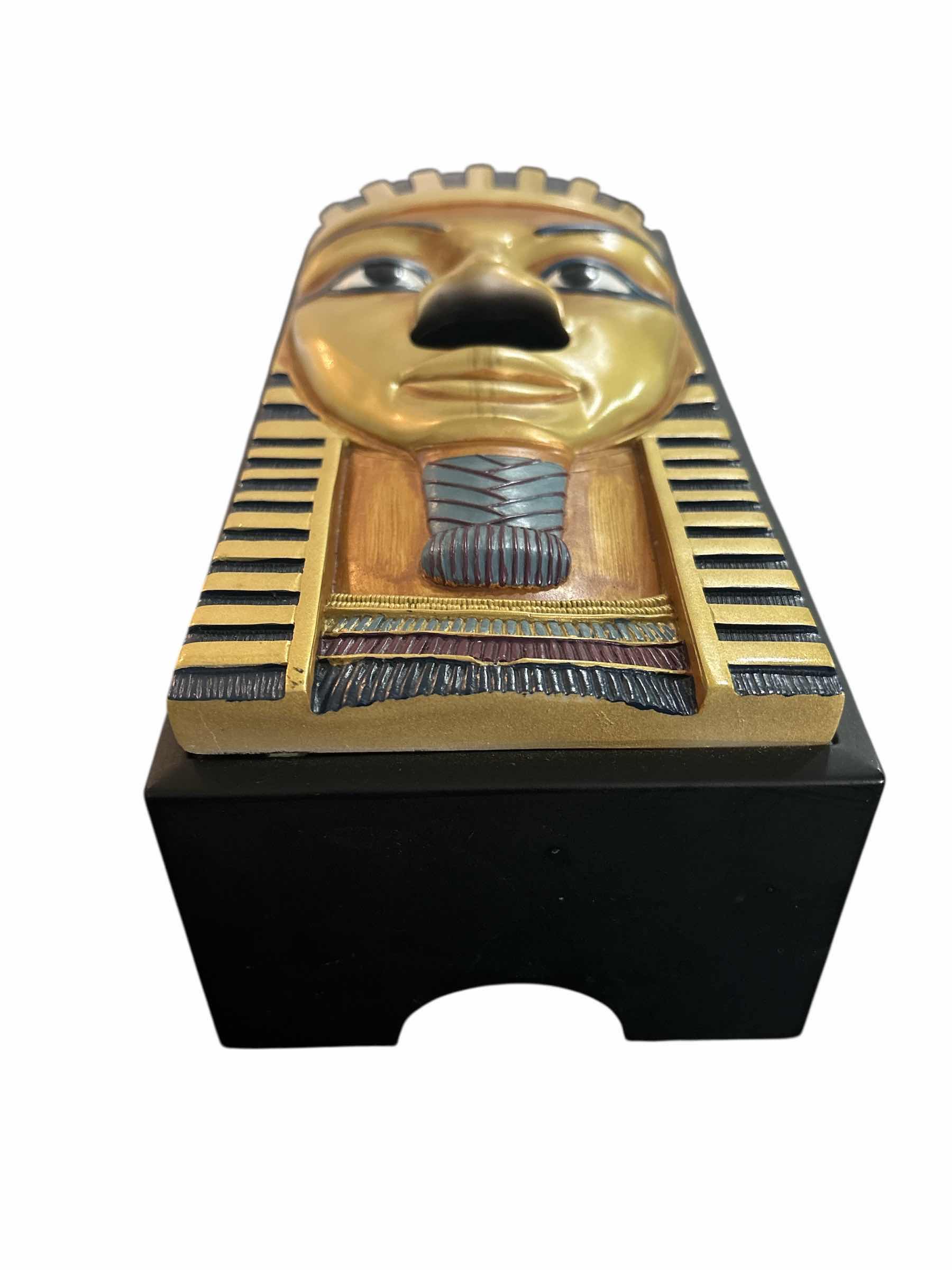 Photo 1 of KING TUTU EGYPTIAN TISSUE BOX HOLDER, RESIN