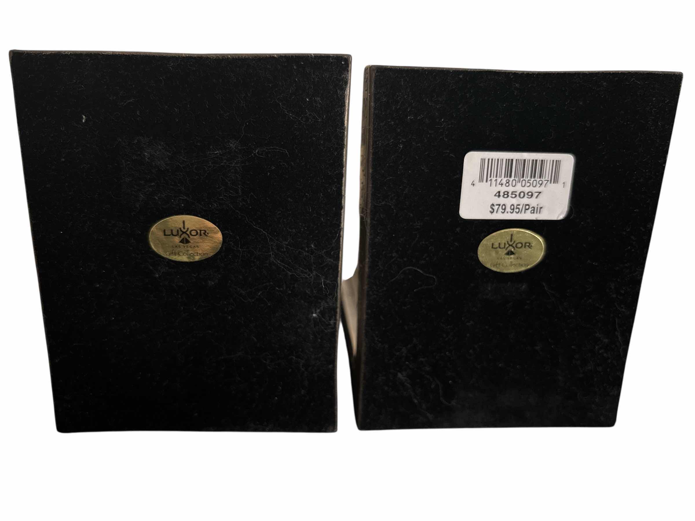 Photo 1 of MYTHS & LEGENDS ‘COLOSSUS OF RAMESSES II’ SCULPTURAL 10” BOOKEND SET OF 2, LUXOR GIFT COLLECTION