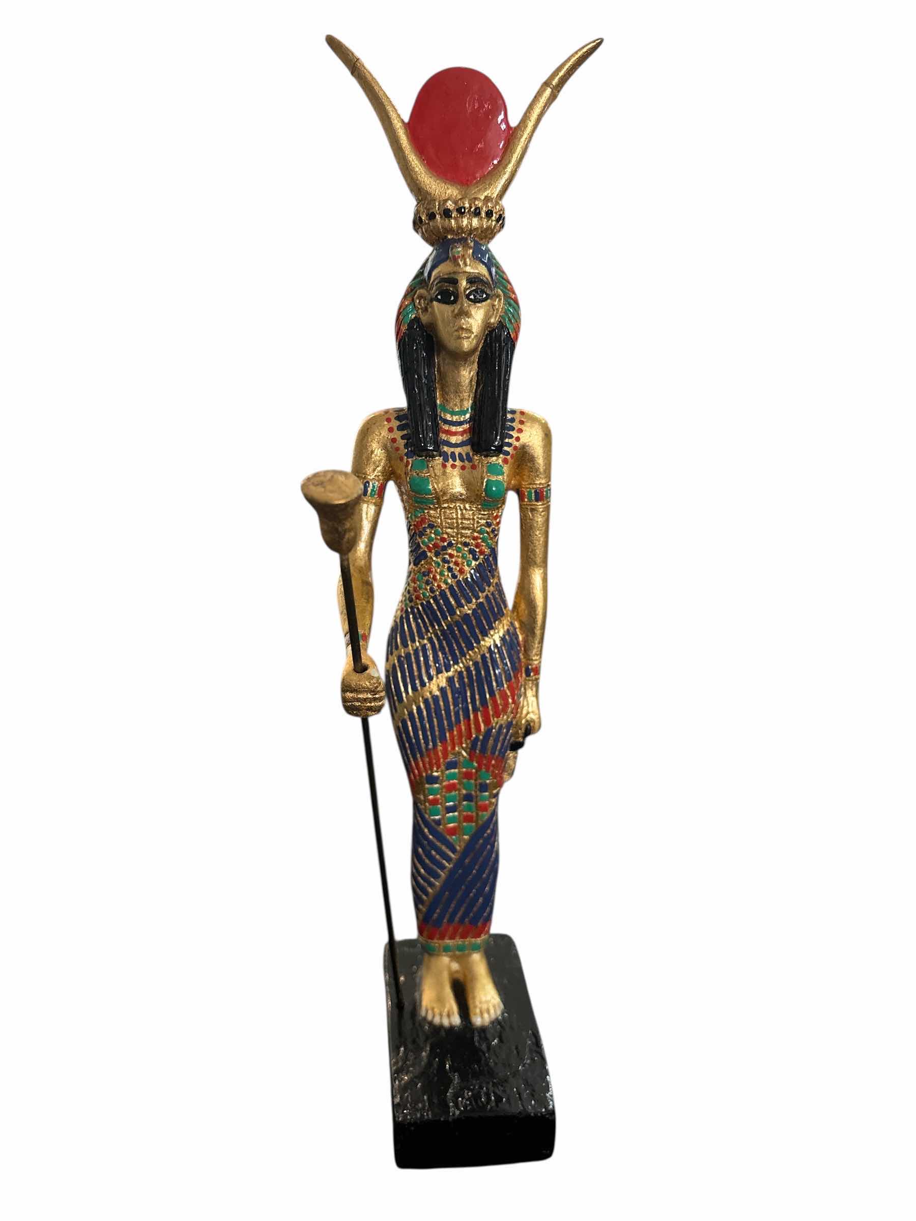 Photo 1 of ARTISANS GUILD INTERNATIONAL HAND-PAINTED EGYPTIAN GODDESS ISIS 13” STATUE