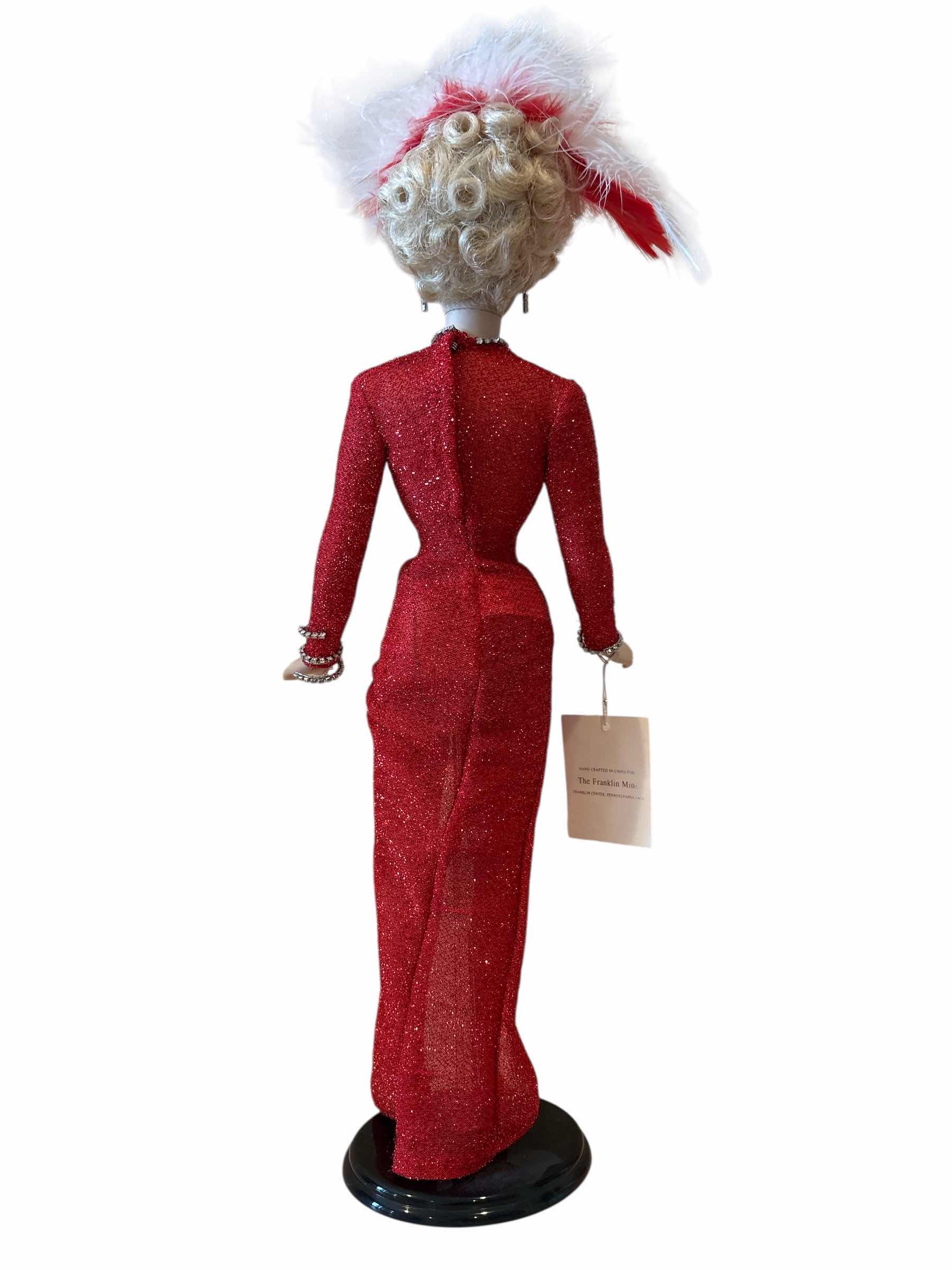 Photo 1 of MARILYN MONROE PORCELAIN DOLL GENTLEMEN PREFER BLONDES WCOA H17”