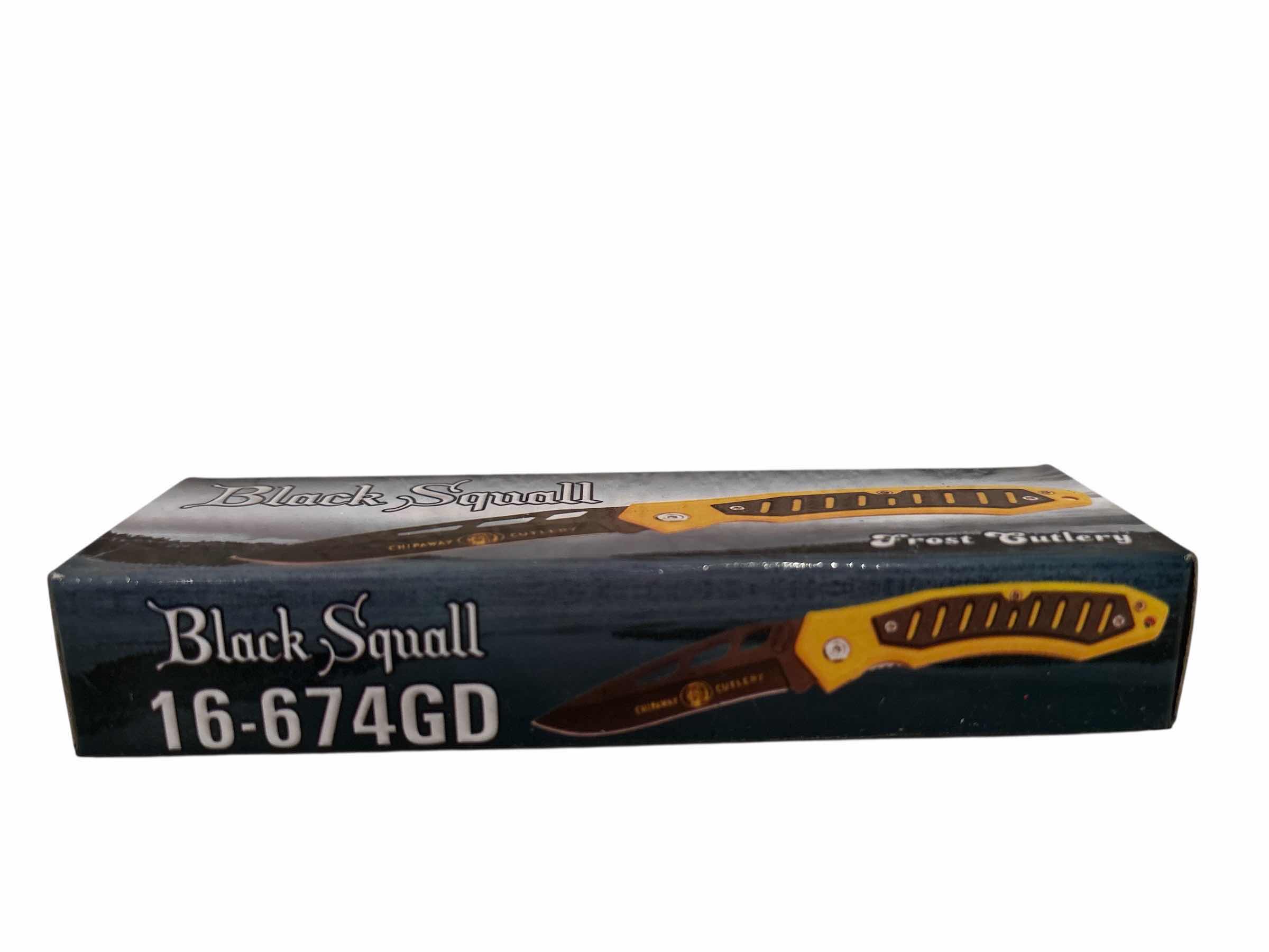 Photo 1 of FROST CUTLERY BLACK SQUALL KNIFE 7.5”