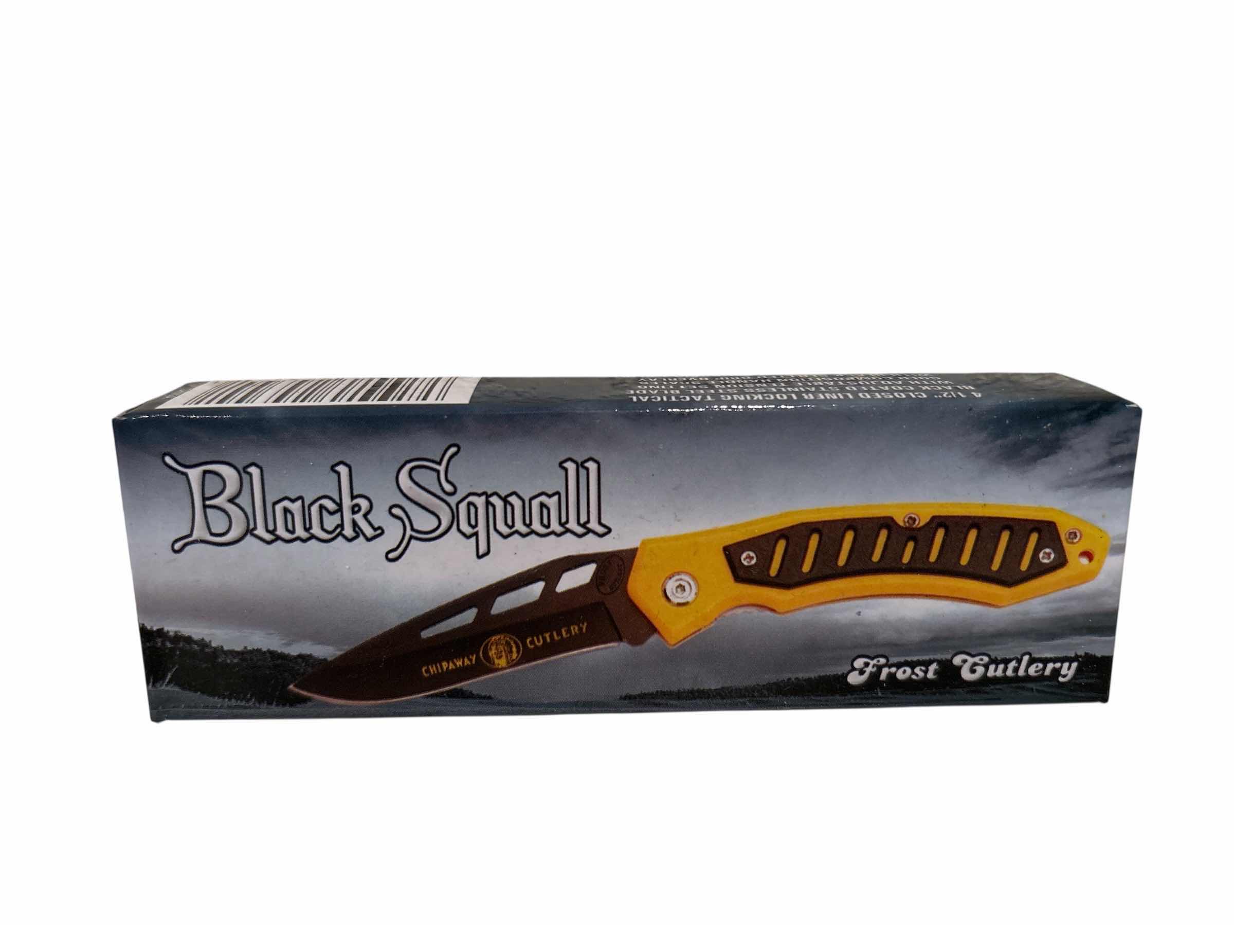 Photo 1 of FROST CUTLERY BLACK SQUALL KNIFE 7.5”