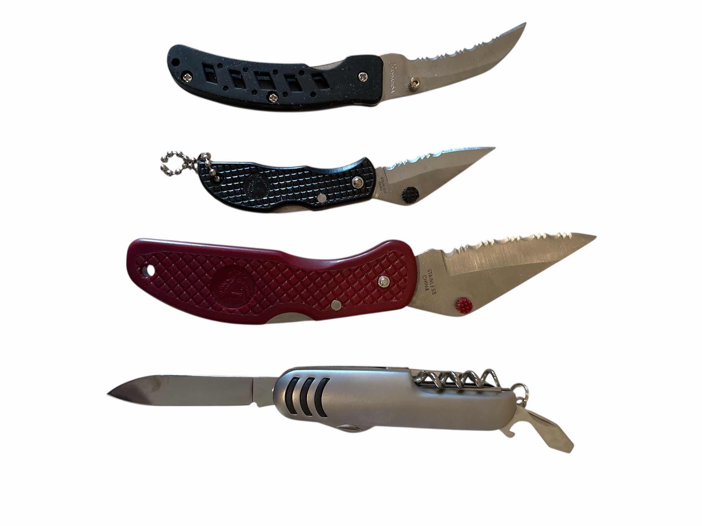 Photo 1 of (4)PCS MULTI TOOL AND KNIVES