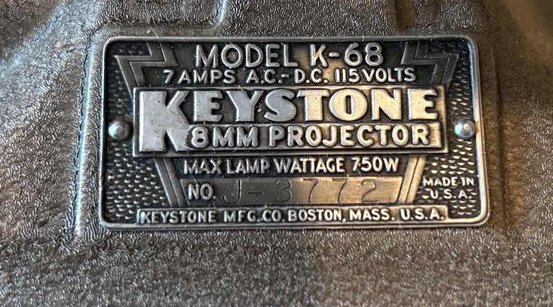 Photo 1 of KEYSTONE 8MM PROJECTOR MODEL K-68 WITH HARD CASE