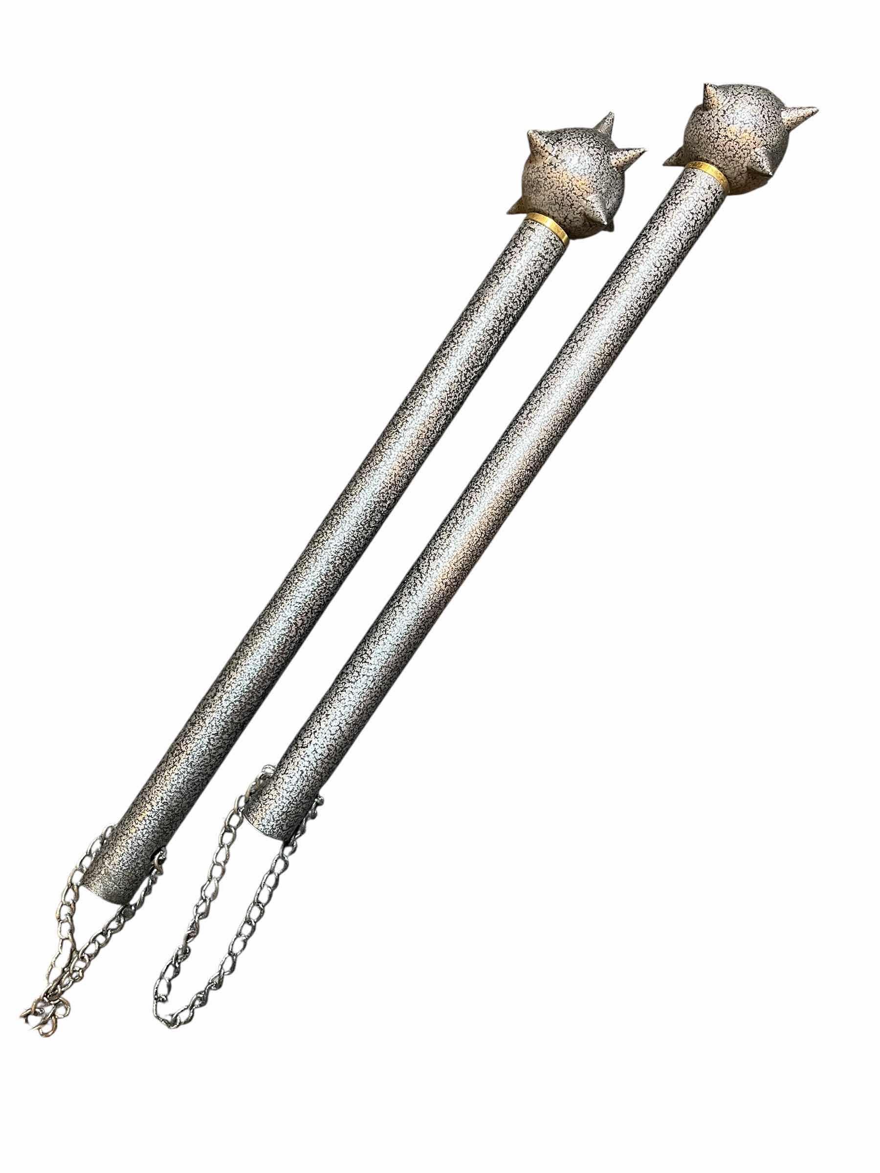 Photo 1 of AGED FINISH STAINLESS STEEL MACE/FRAIL SET 2” X 17.5”