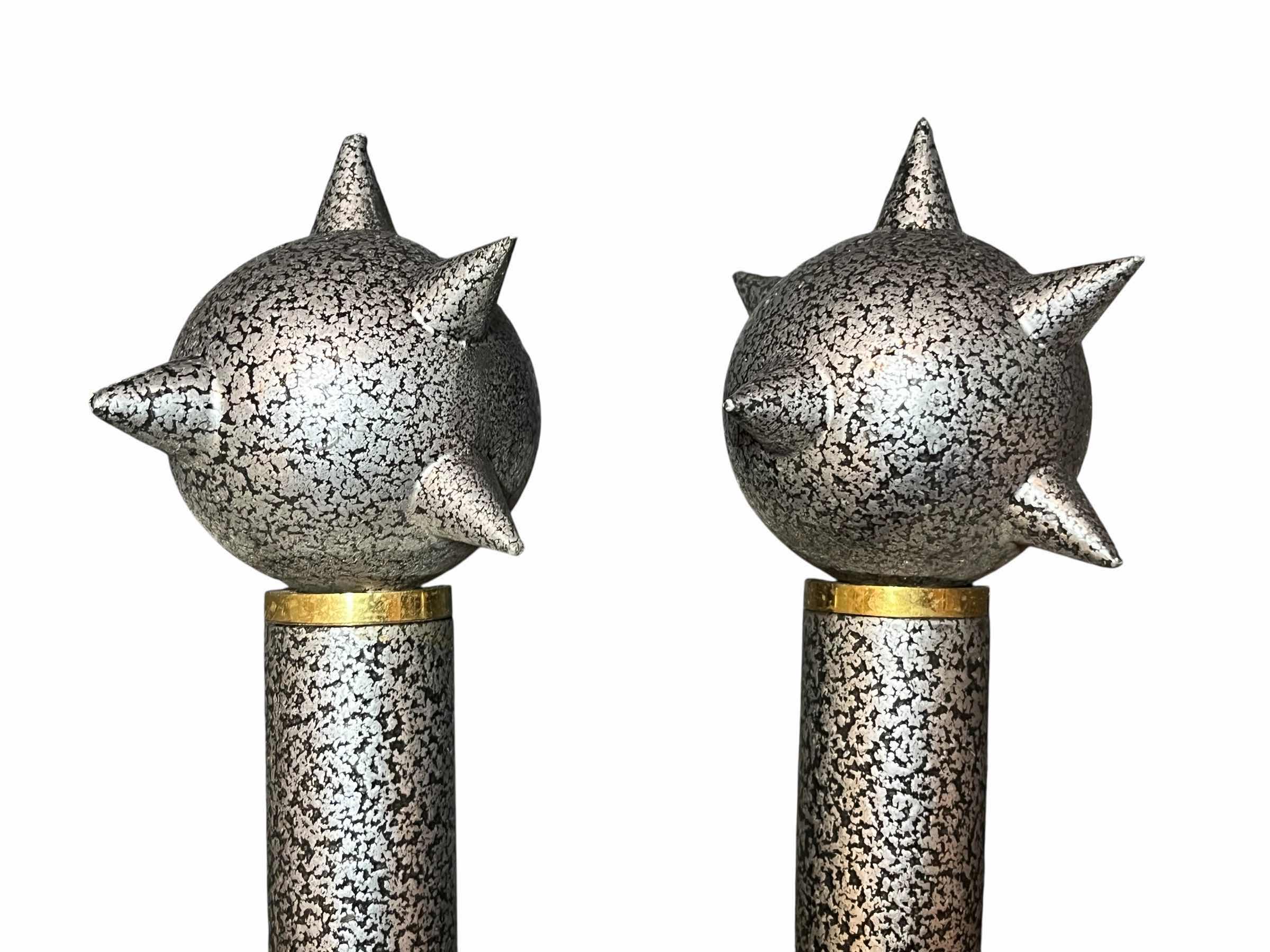 Photo 1 of AGED FINISH STAINLESS STEEL MACE/FRAIL SET 2” X 17.5”