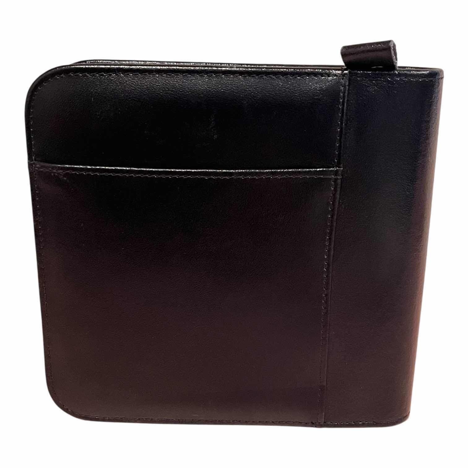 Photo 1 of CELTIC KNOT BLACK LEATHER CD/DVD CASE HOLDS 24 DISCS