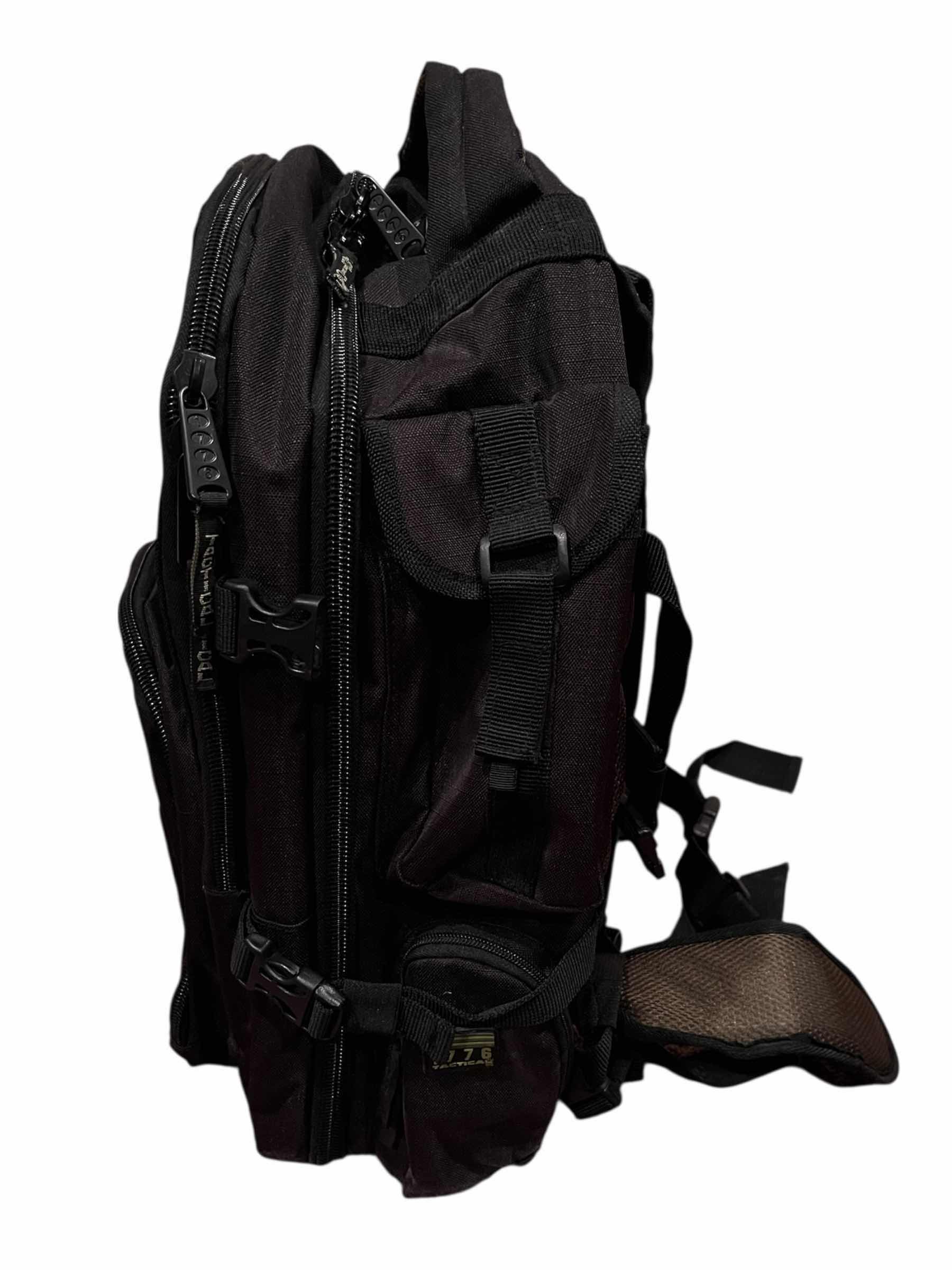 Photo 1 of NRA SECOND AMENDMENT 1776 BLACK TACTICAL RANGERPACK W 4 TACTICAL VELCRO ATTACHED TRAVEL BAGS