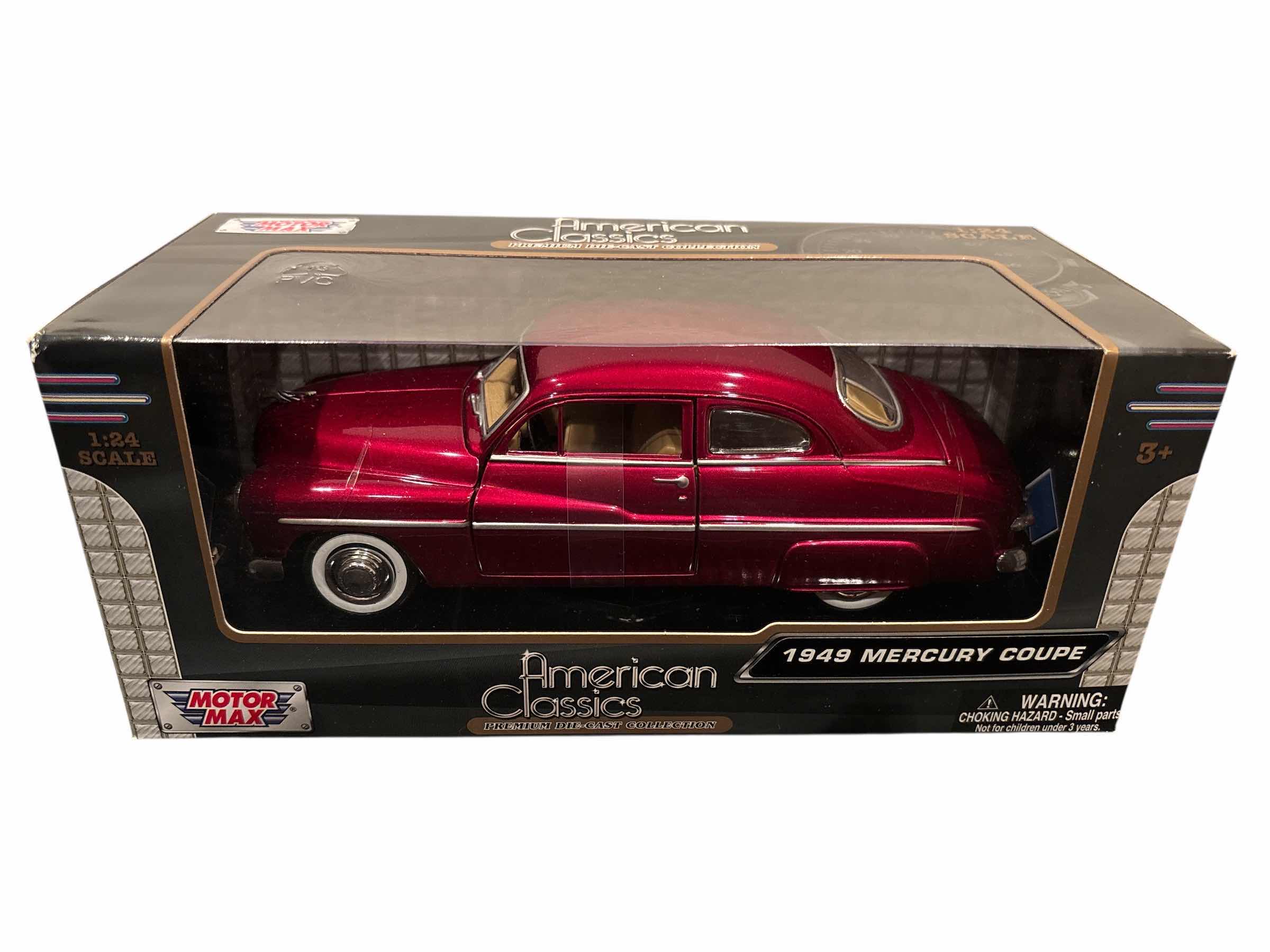 Photo 1 of MOTORMAX AMERICAN CLASSICS PREMIUM DIE CAST COLLECTION 1:24 SCALE 1949 MERCURY COUPE