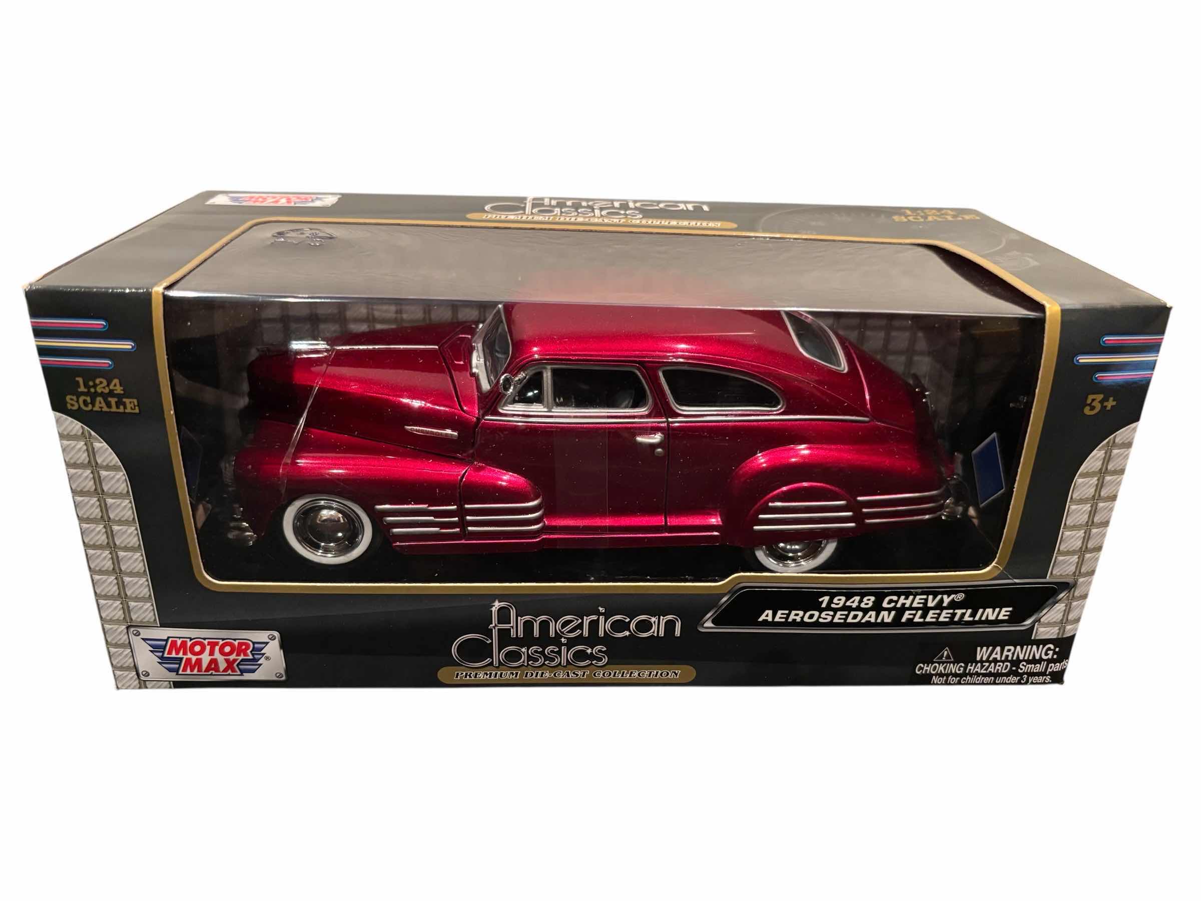 Photo 1 of MOTORMAX AMERICAN CLASSICS PREMIUM DIE CAST COLLECTION 1:24 SCALE 1948 CHEVY AEROSEDAN FLEETLINE