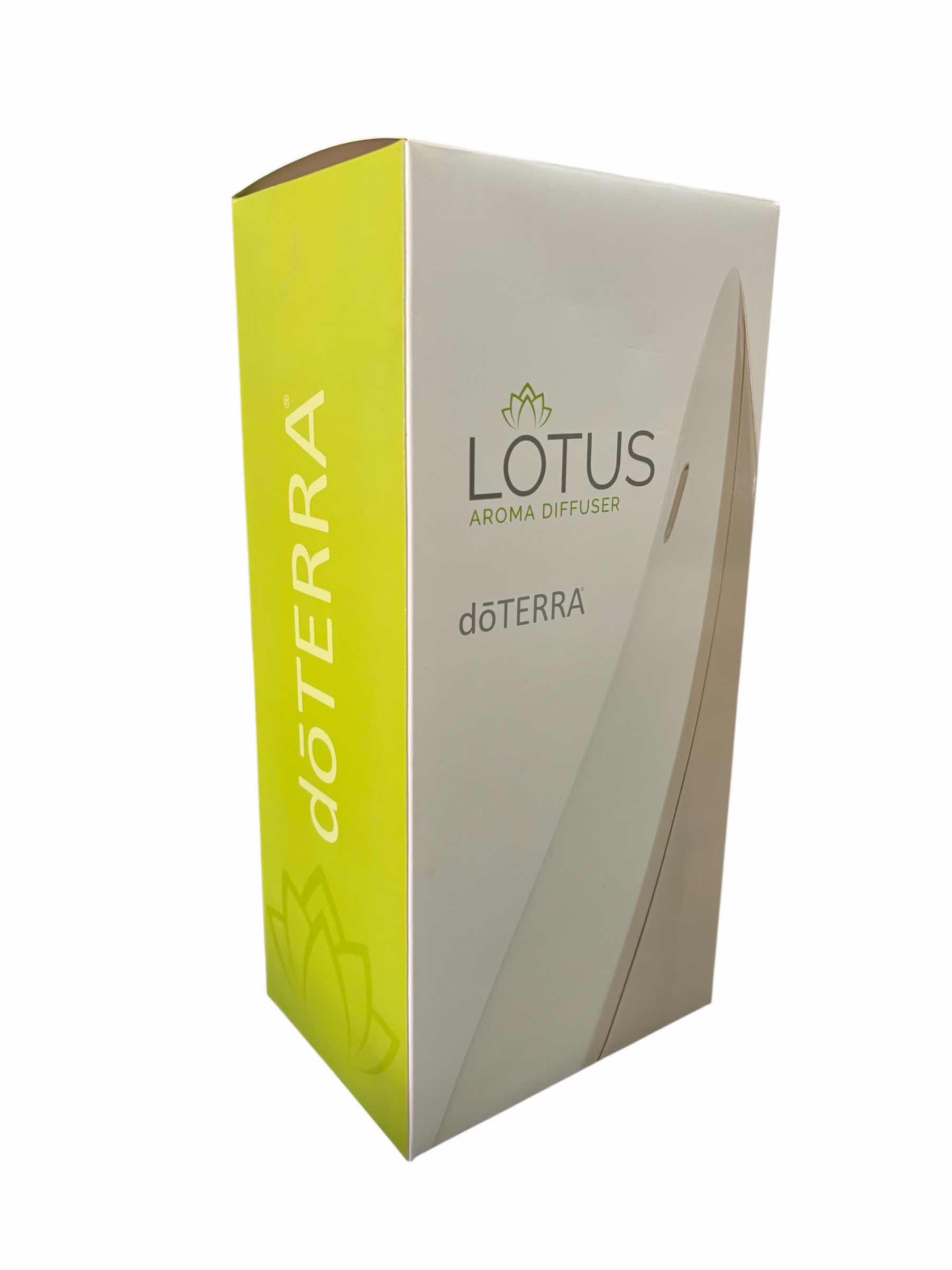 Photo 1 of DOTERRA LOTUS AROMA DIFFUSER, HAS TIMER, LED LIGHT & COVERS UP TO 330 SQ FT