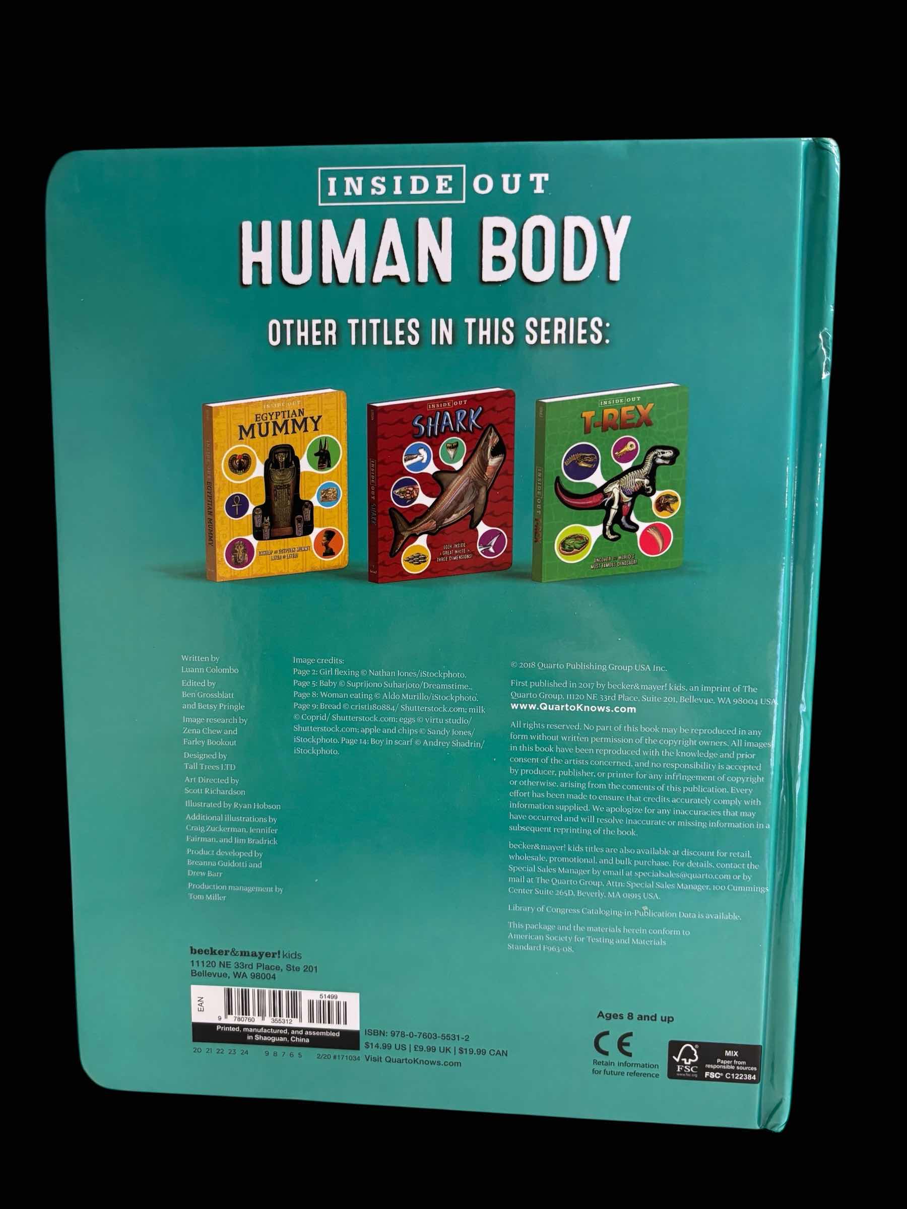 Photo 1 of HUMAN BODY /TORSO W REMOVABLE PARTS 11” ANATOMY MODEL FOR KIDS & INSIDE OUT HUMAN BODY BOOK FOR KIDS 8 & UP