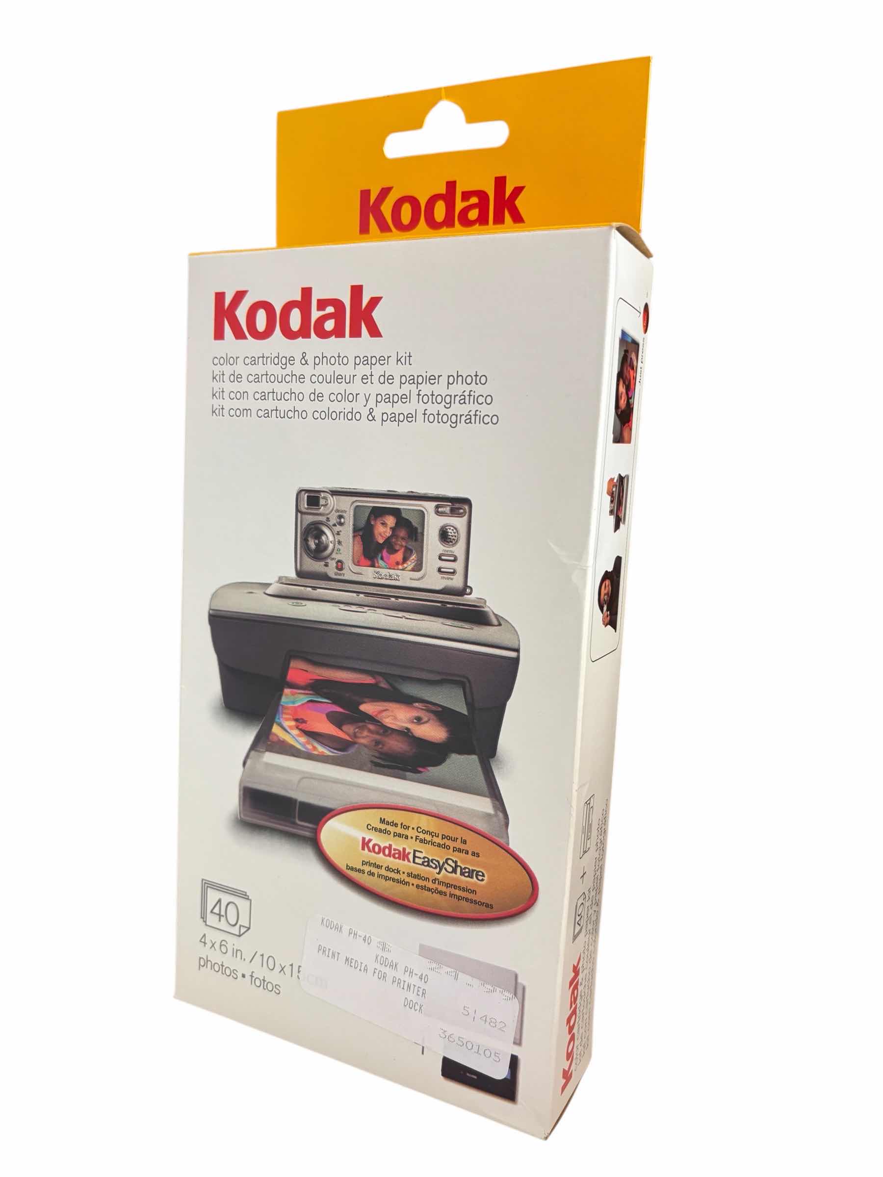 Photo 1 of KODAK EASY SHARE PRINTER DOCK COLOR CARTRIDGE & PHOTO PAPER KIT (PH-40)