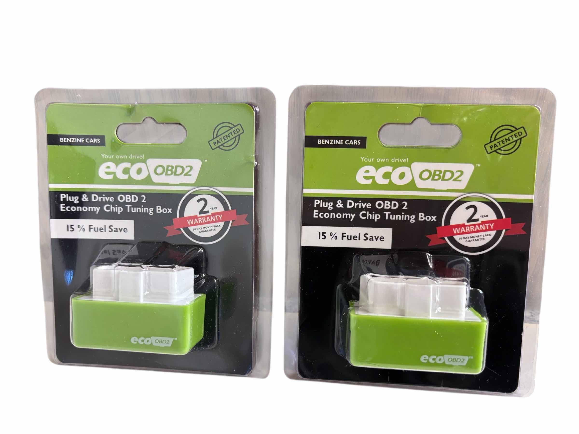 Photo 1 of ECO OBD2 PLUG & DRIVE OBD 2 ECONOMY CHIP TUNING BOX, LOWER FUEL & LOWER EMISSION (2-PACK)